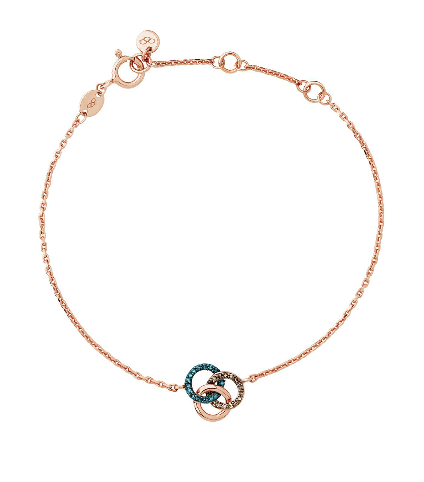 Links Of London Treasured Rose Gold Diamond Bracelet In Metallic Lyst Links Of London Treasured Rose Gold Diamond Bracelet In Metallic Lyst