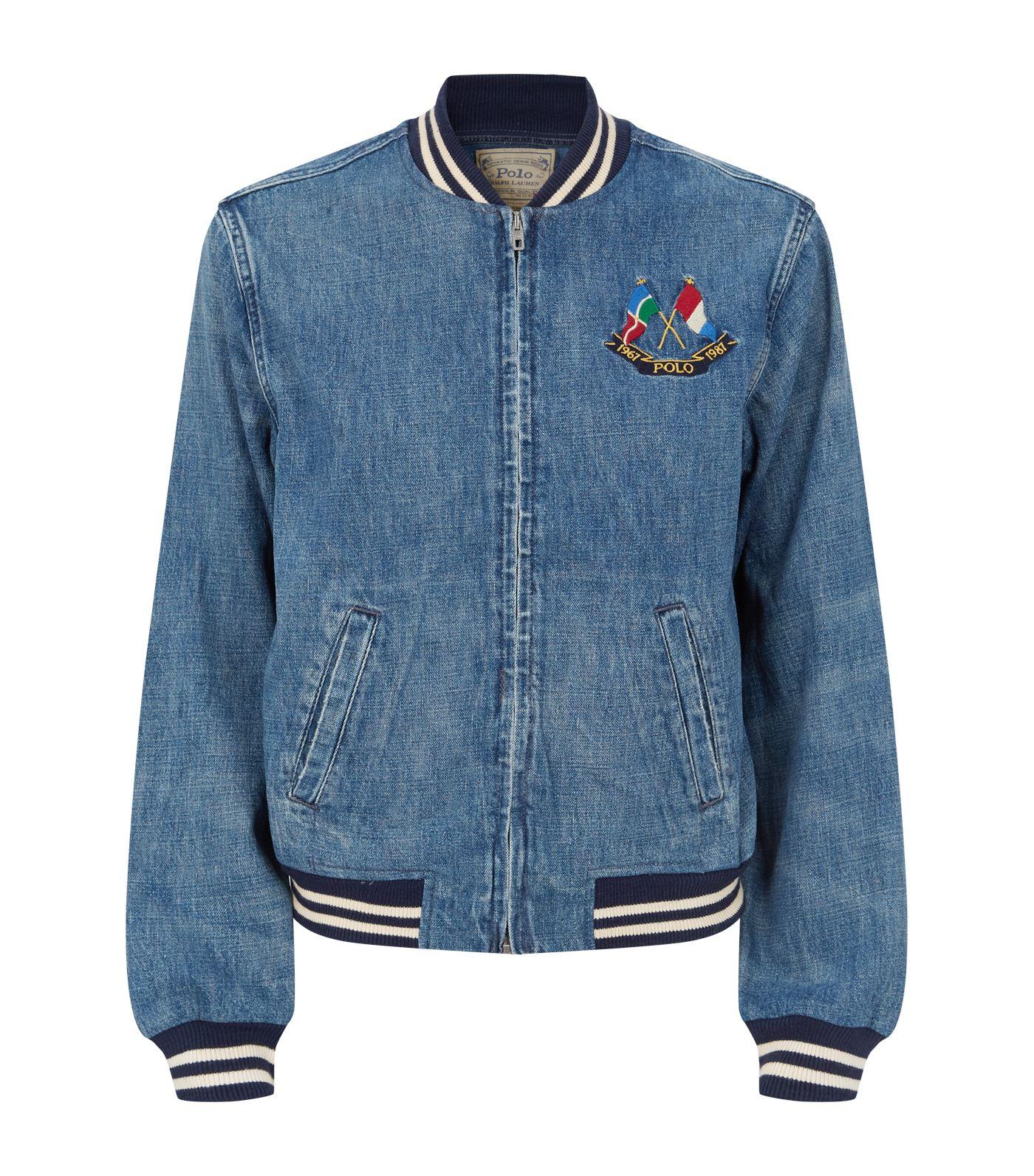 Polo Ralph Lauren Denim Bomber Jacket 
