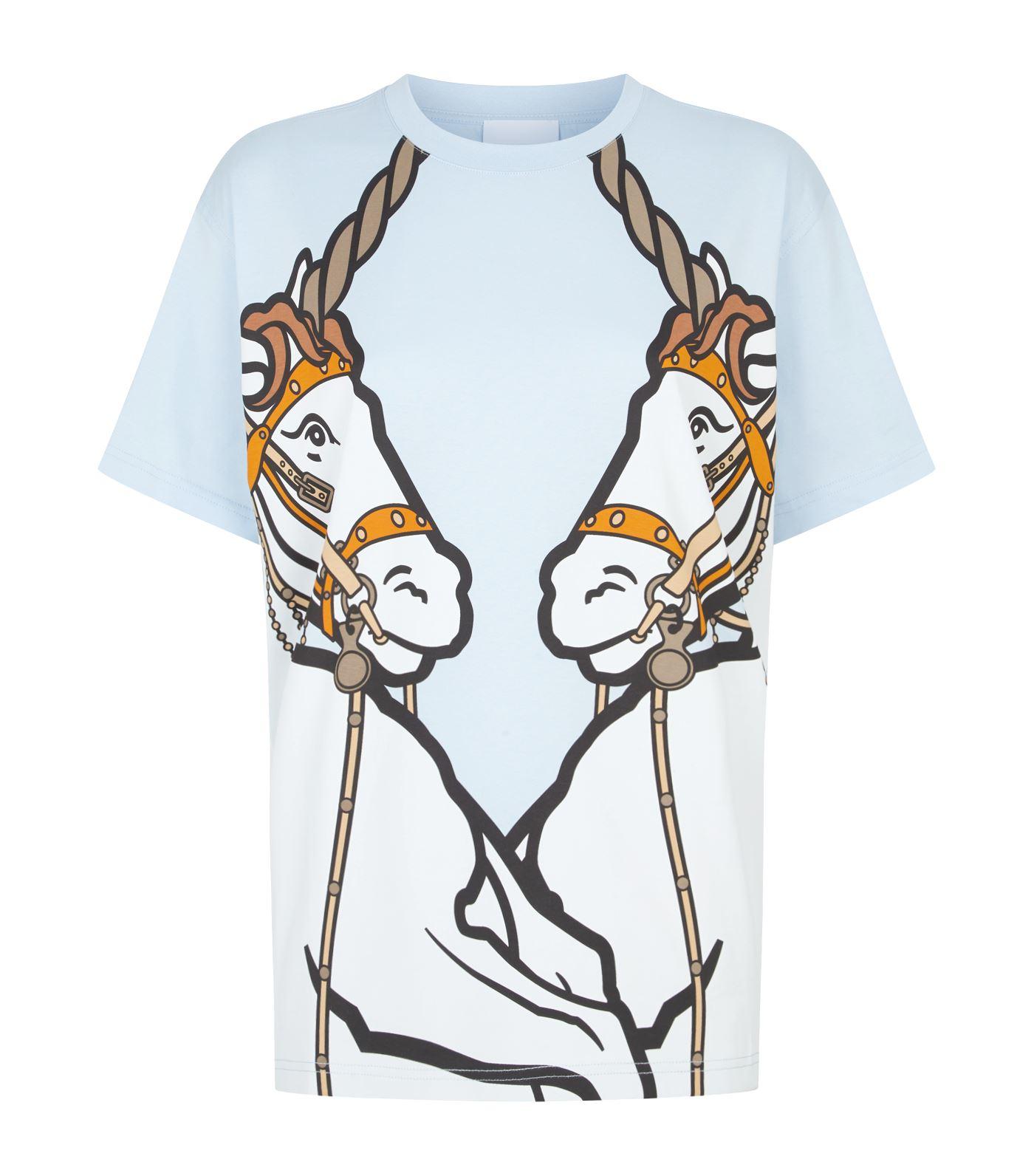 Burberry Unicorn Print Cotton Oversized 