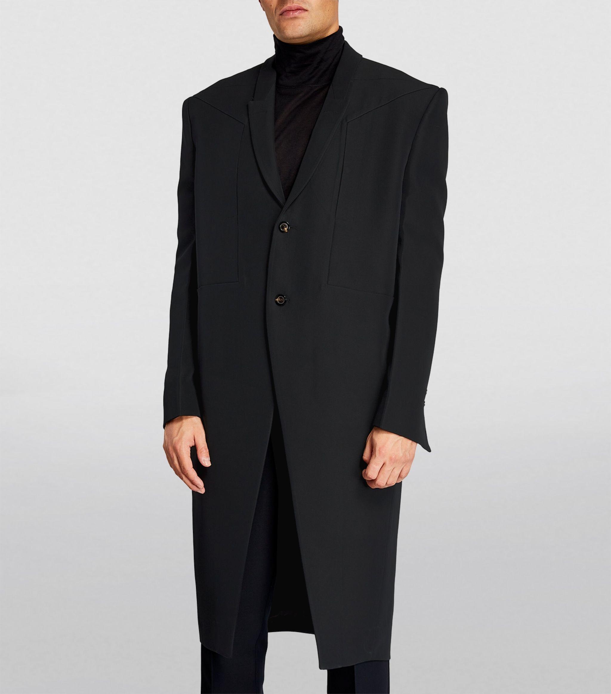Rick Owens Jumbo Tatlin Tailored Coat in Black for Men | Lyst UK