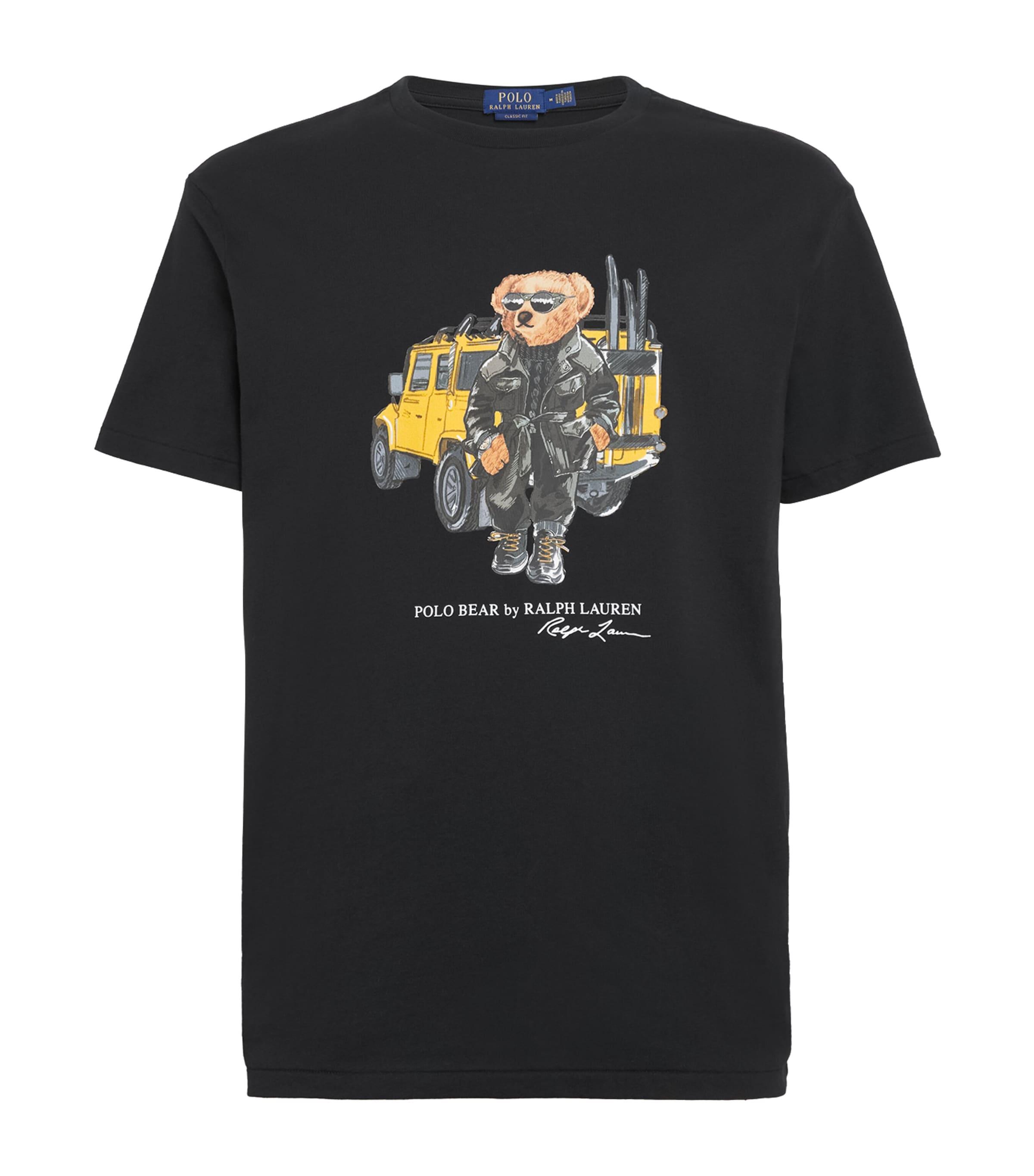 Polo Ralph Lauren Cotton Polo Bear T Shirt in Black for Men Lyst UK
