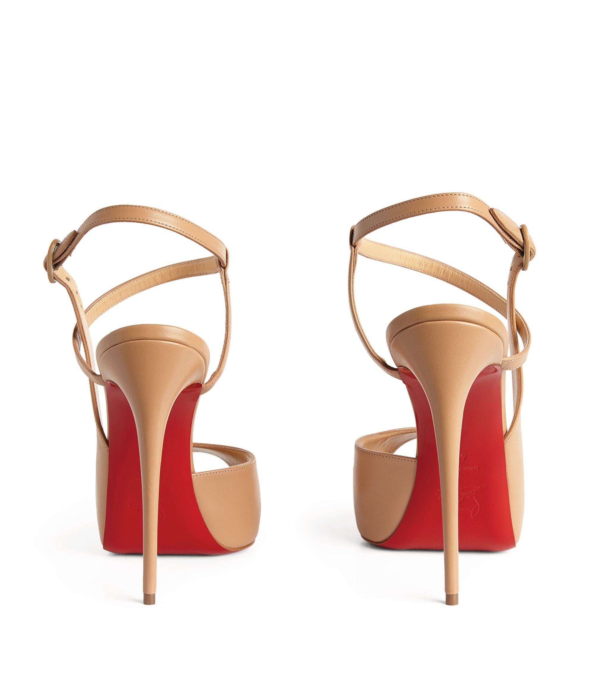Christian Louboutin Jenlove Alta Leather Pumps 120 in Red - Lyst