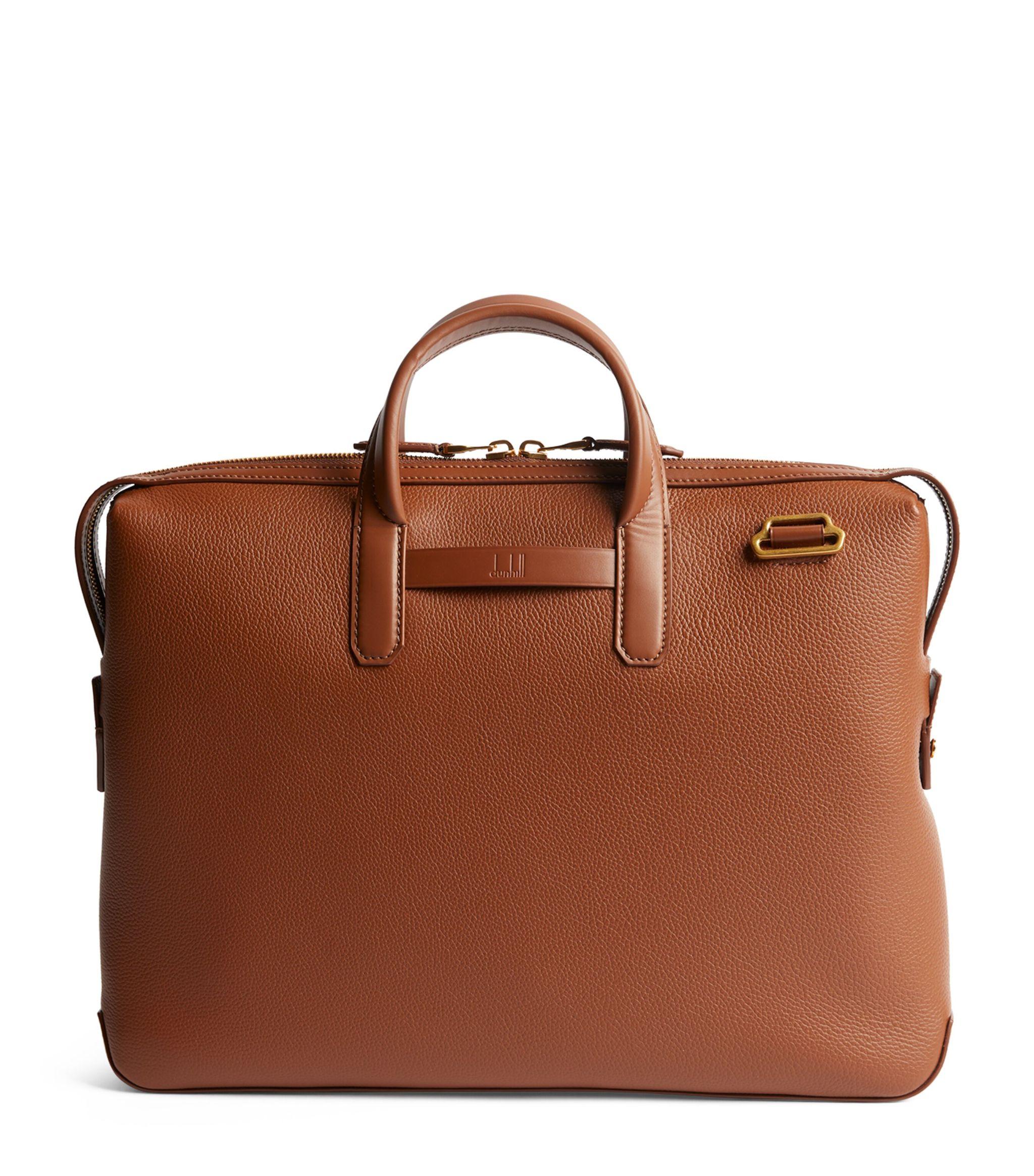 Dunhill Leather Briefcase in Brown for Men Lyst