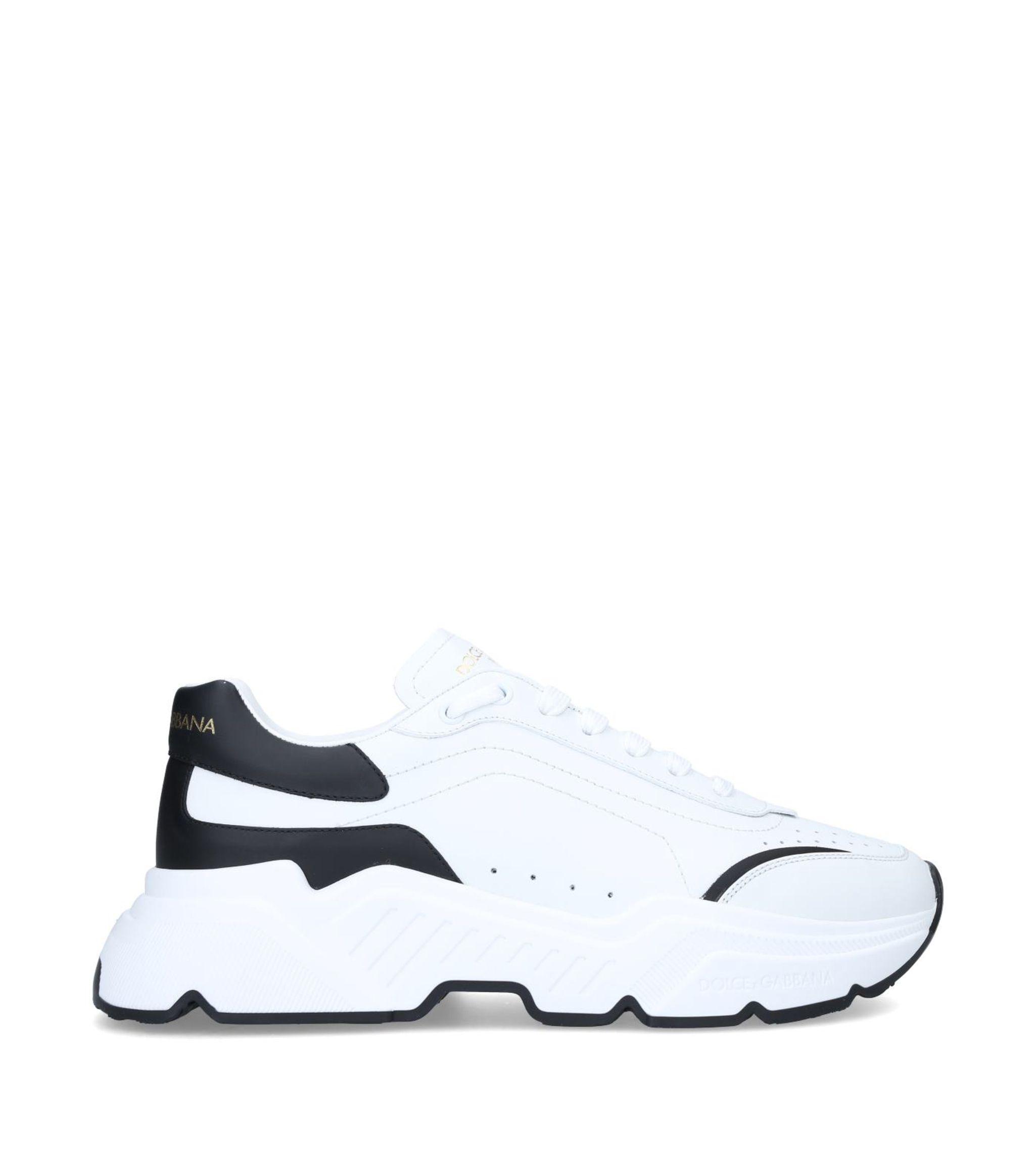 Dolce \u0026 Gabbana Leather Daymaster Sneakers In Nappa Calfskin in White for  Men - Save 52% - Lyst