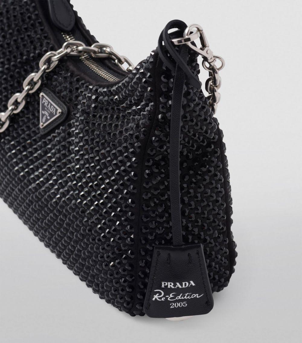 Prada Rhinestone Re-Edition 2005 Shoulder Bag in Black Lyst UK