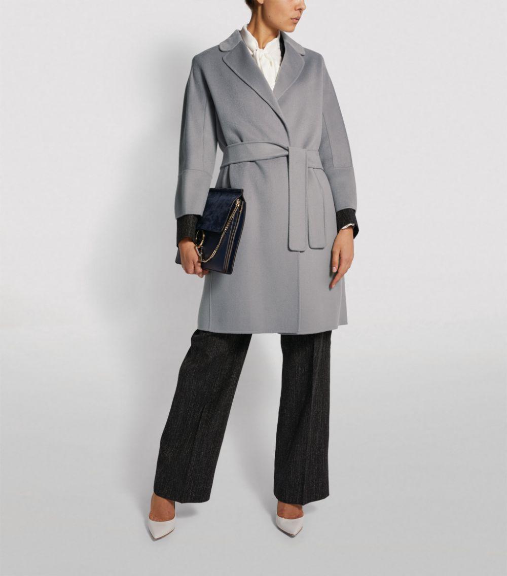 Max Mara Arona Wool Coat in Gray | Lyst