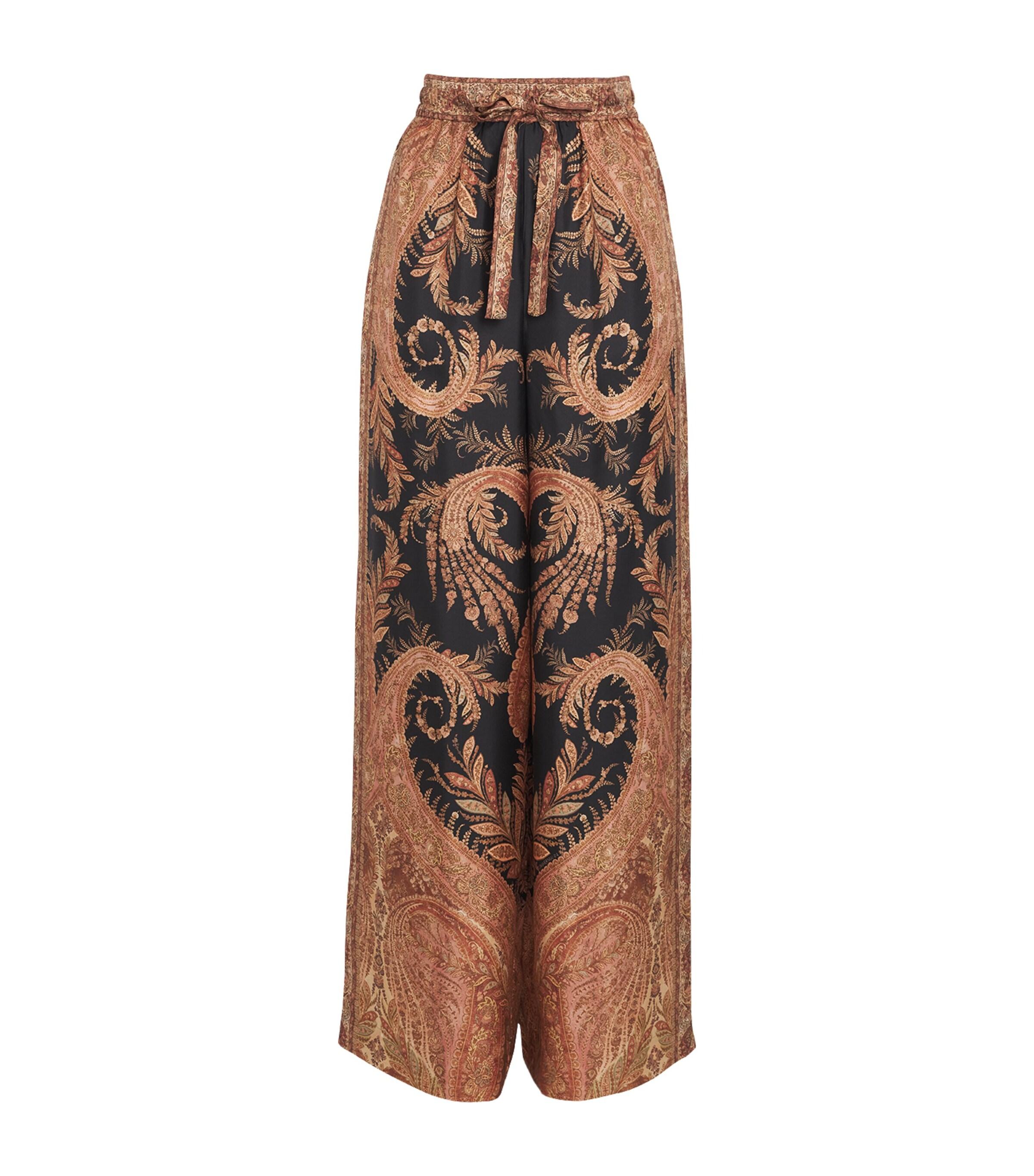 パンツ Zimmermann PANTS (3524PSS254 SGMTFL) Coco Relaxed Pant Sage Multi Floral Online | Zimmermann