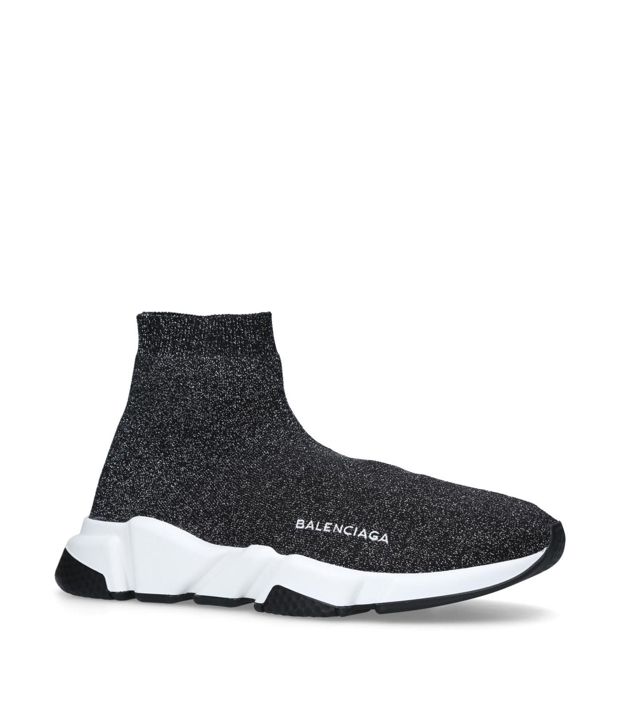 Balenciaga Synthetic Speed Sneakers In Stretch-knit in Navy (Blue ...