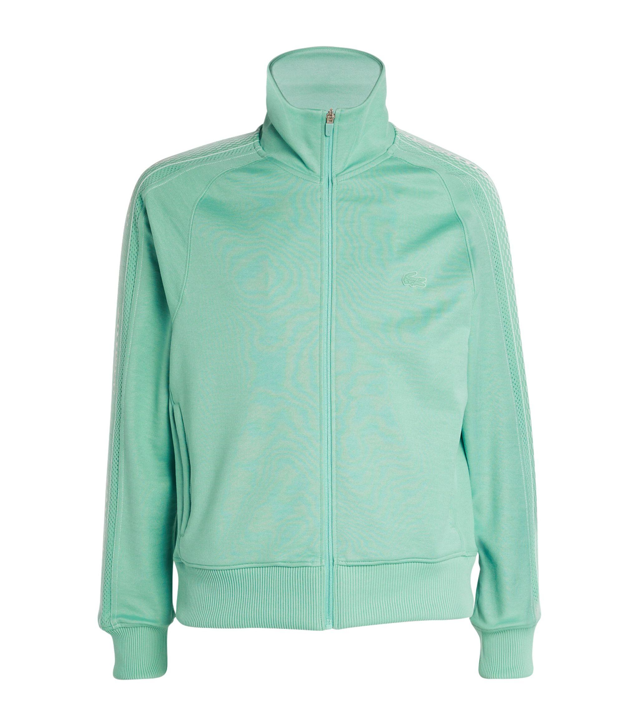 Lacoste Zipup Track Jacket in Green for Men Lyst