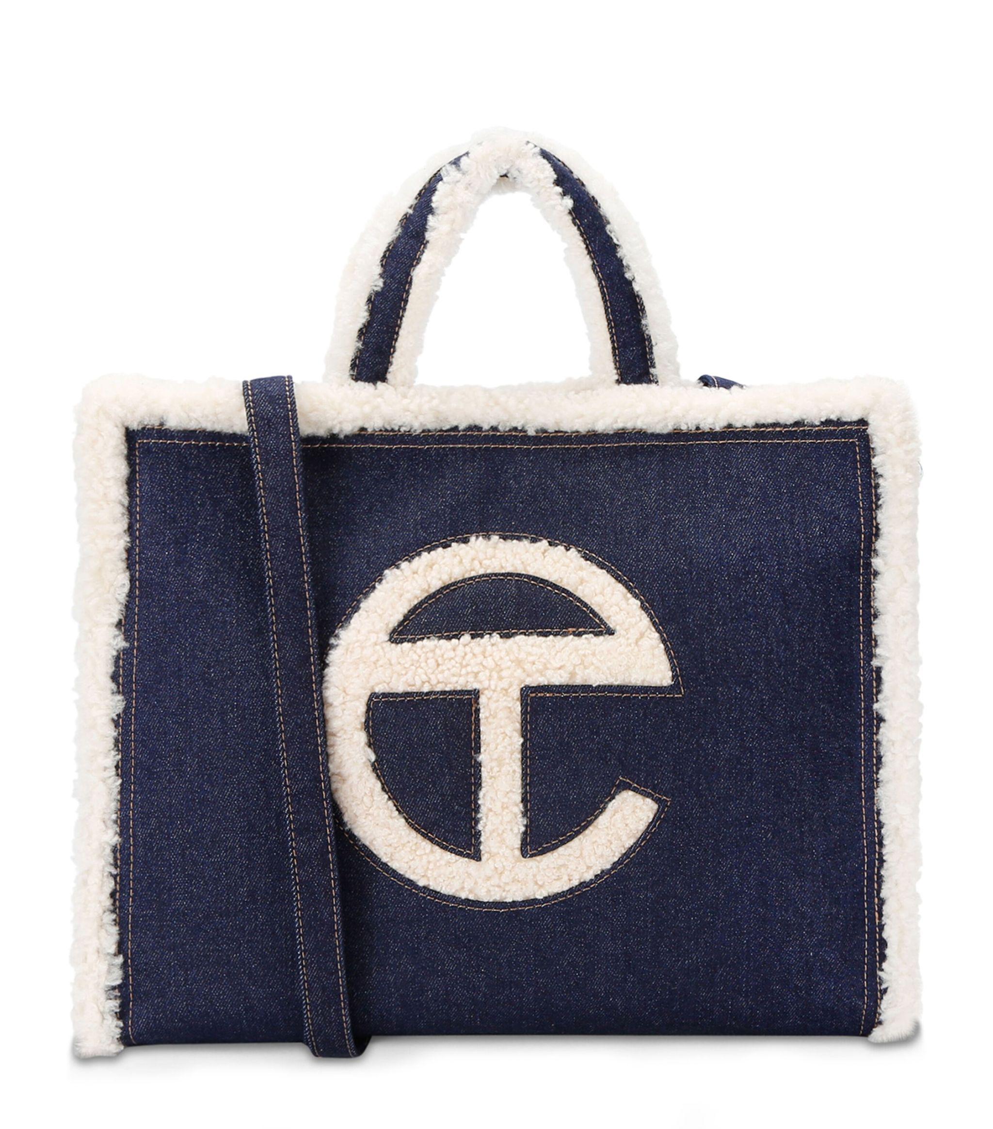 UGG X Telfar Medium Denim Shopper Bag in Blue