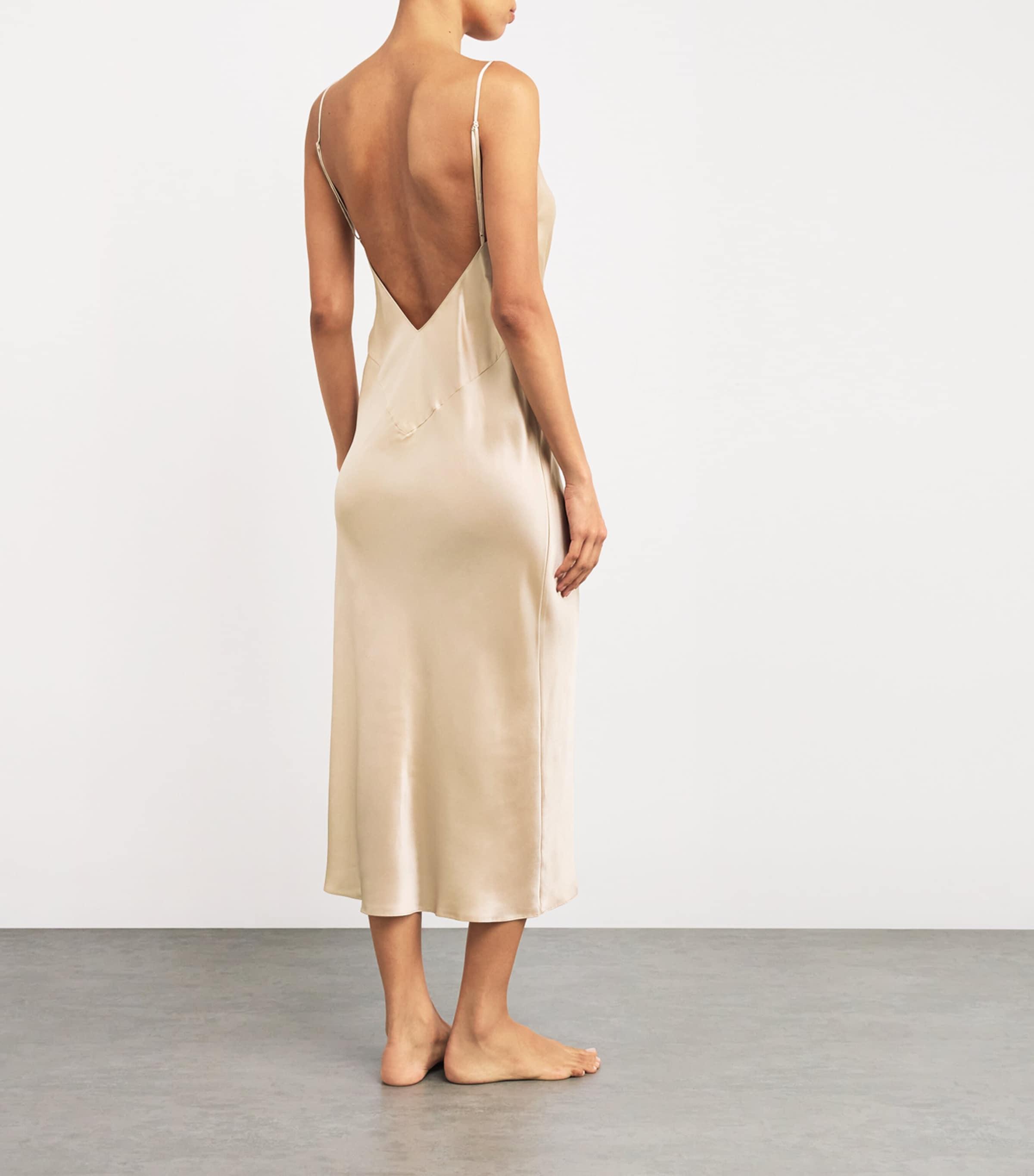 Olivia Von Halle Silk Issa Slip Dress in White Lyst UK