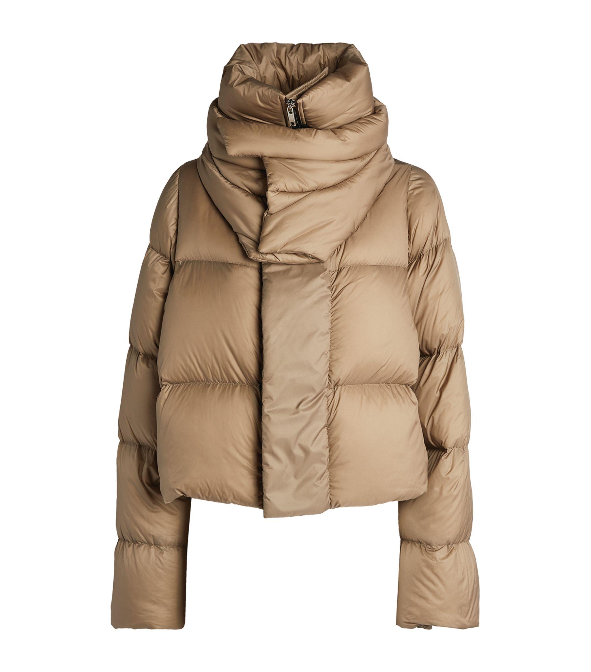 Rick Owens Synthetic Mountain Duvet Puffer Jacket in Brown Lyst