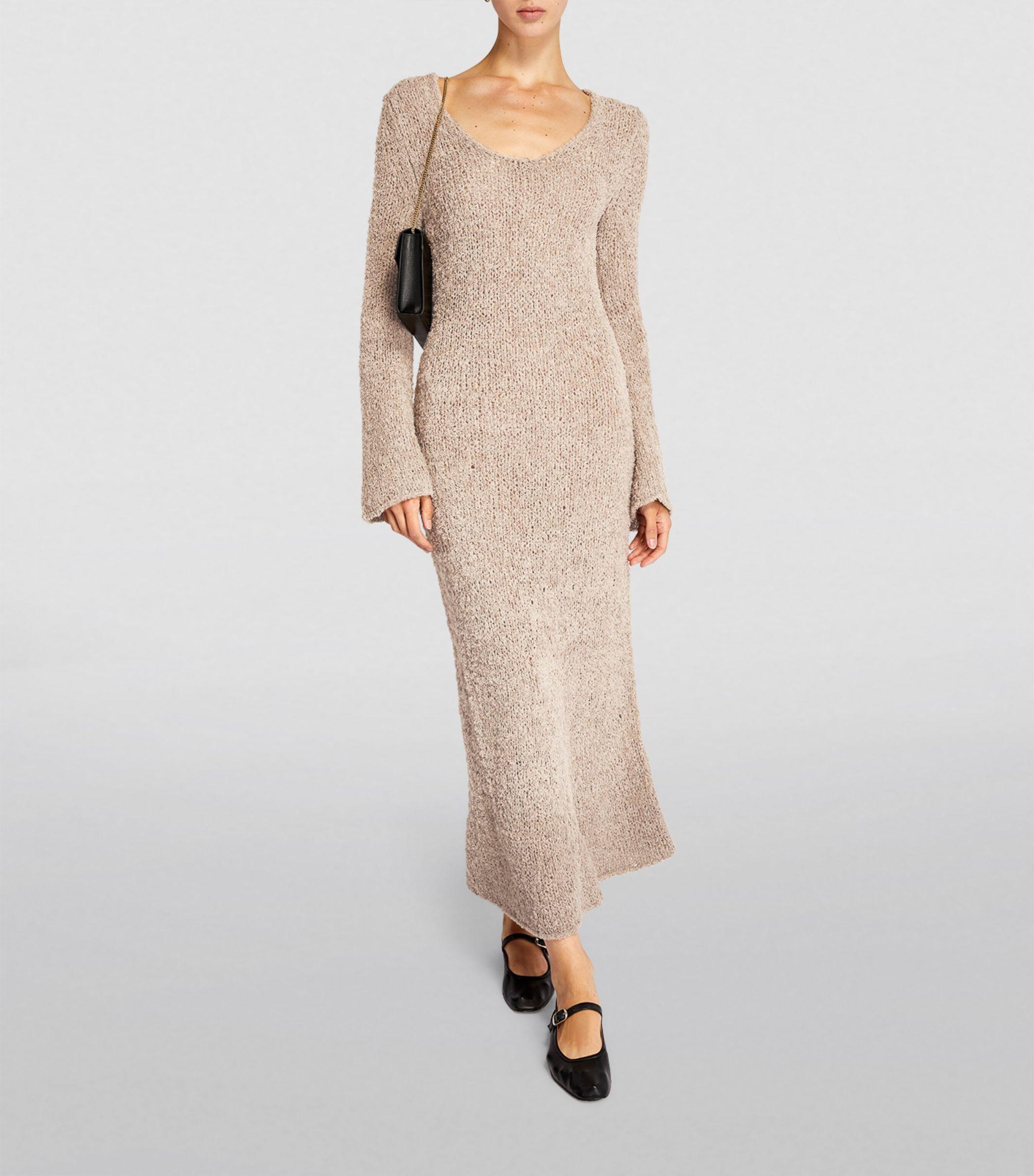 rose gold one shoulder metallic knitted dress Roxanne One Shoulder Gown – THEIA