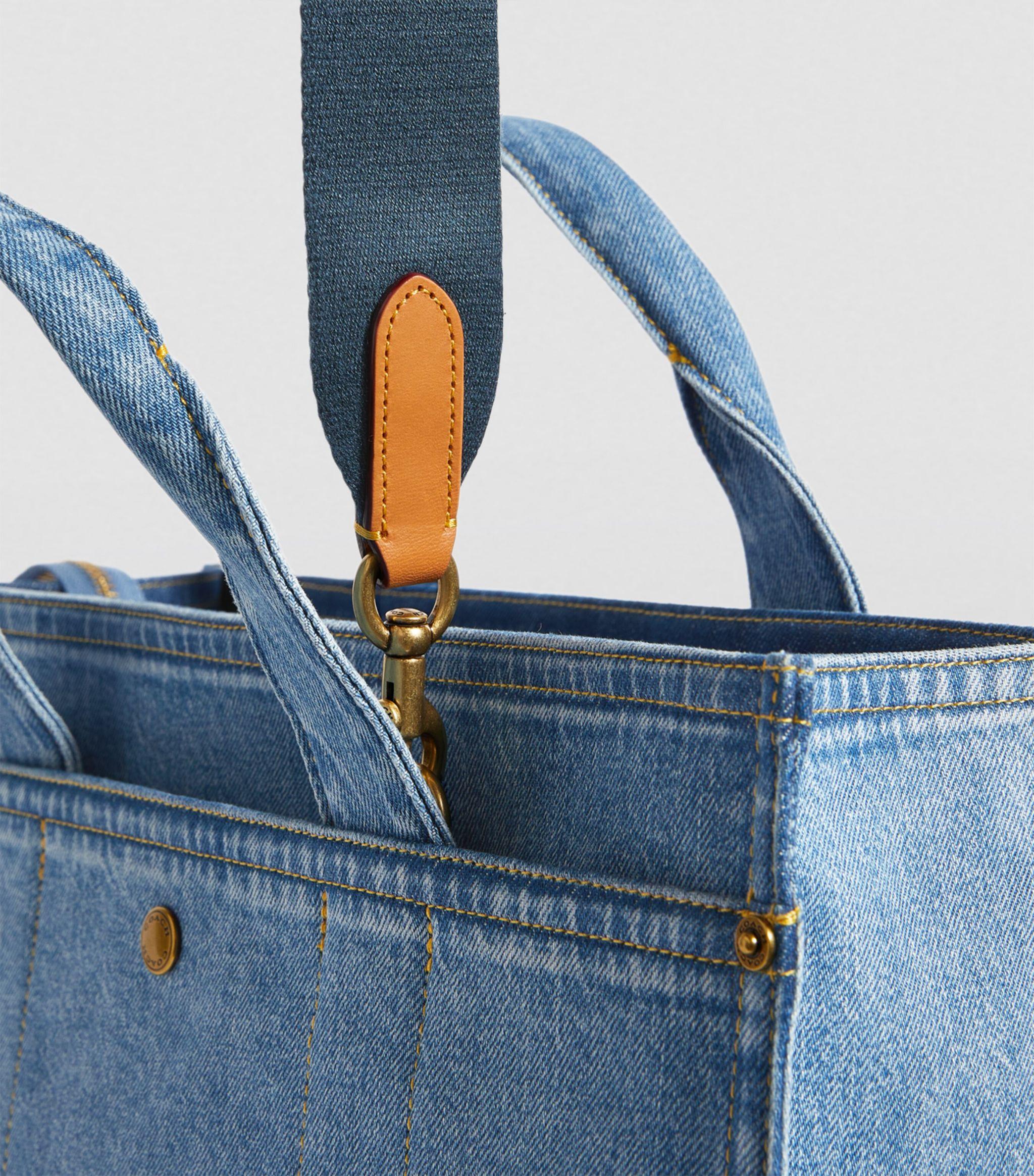 COACH Denim Cargo Tote Bag in Blue | Lyst