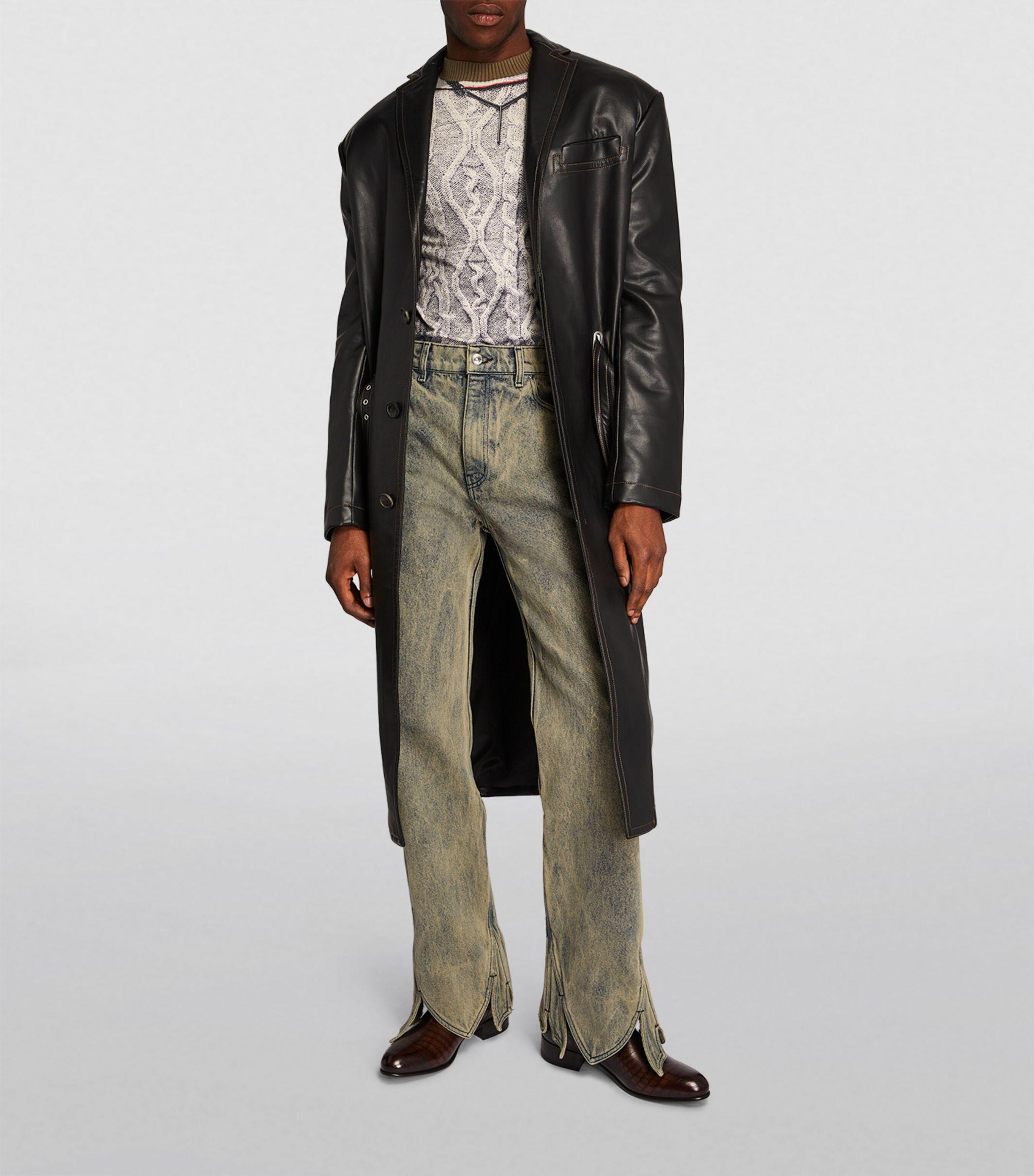 Y. Project Tudor Straight Jeans in Gray for Men | Lyst