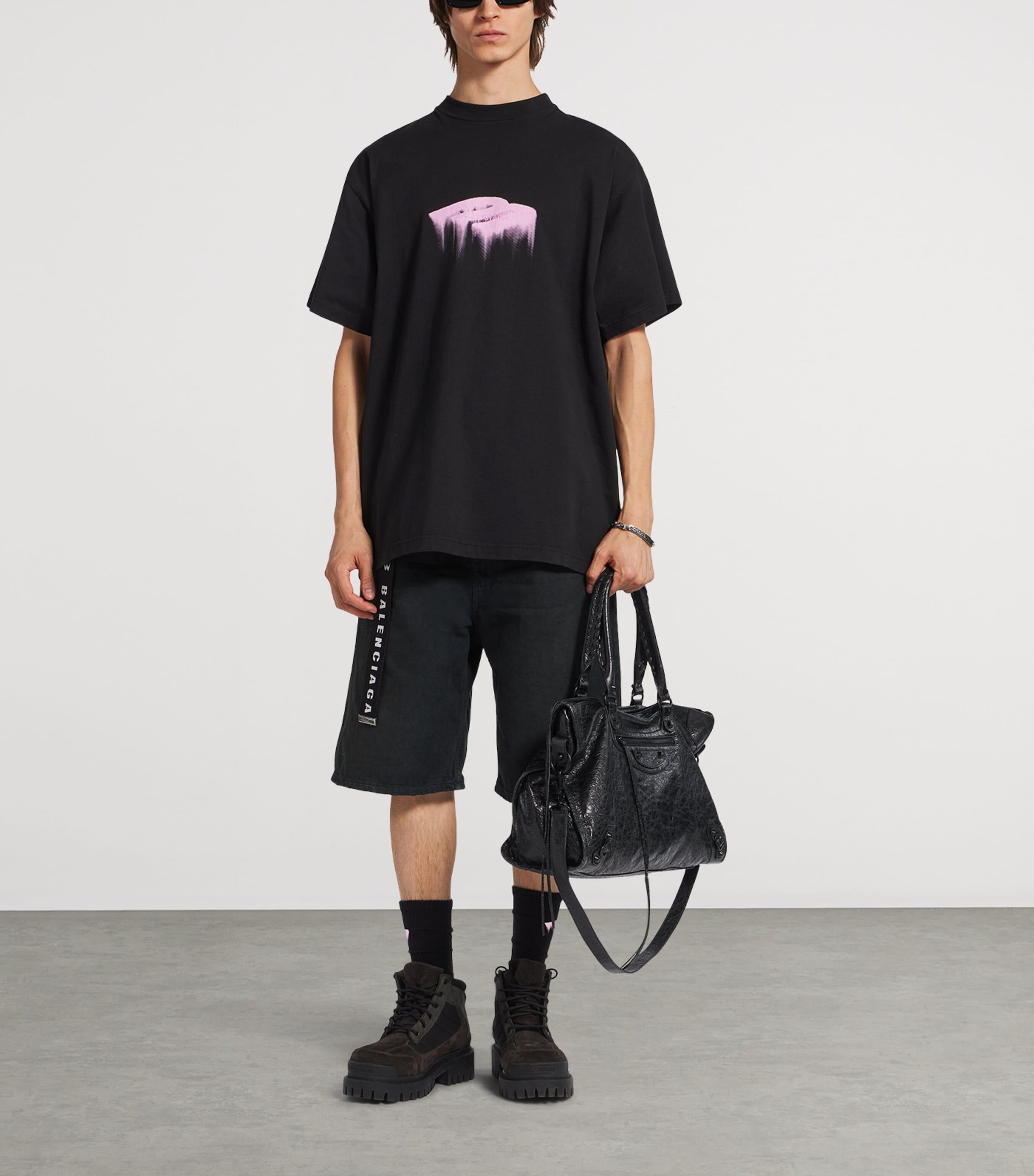 Balenciaga Wet Brush Oversized T-Shirt in Black for Men | Lyst UK