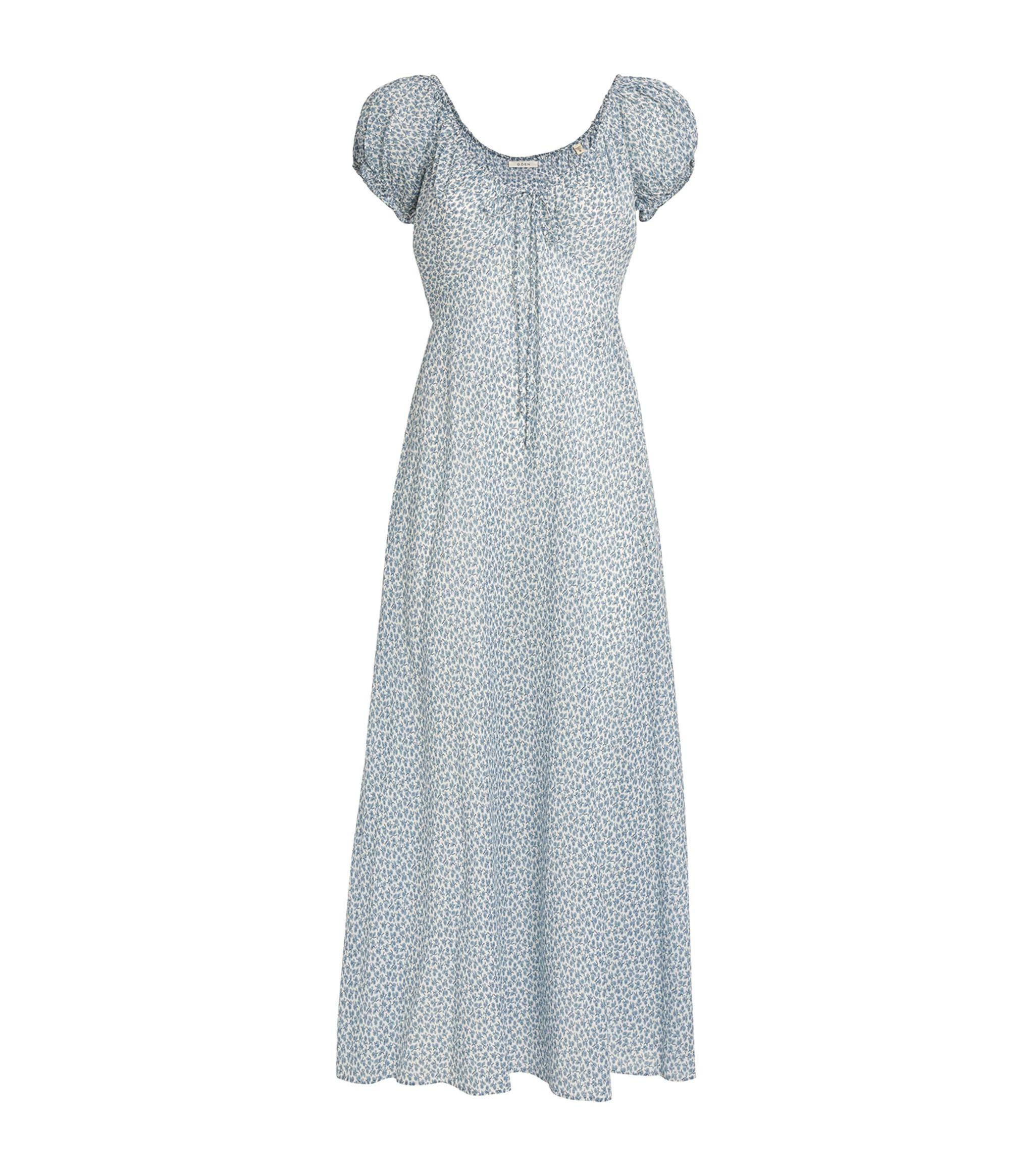 Doen Den Floral Sofia Midi Dress in Blue | Lyst Doen Den Floral Sofia Midi Dress in Blue | Lyst
