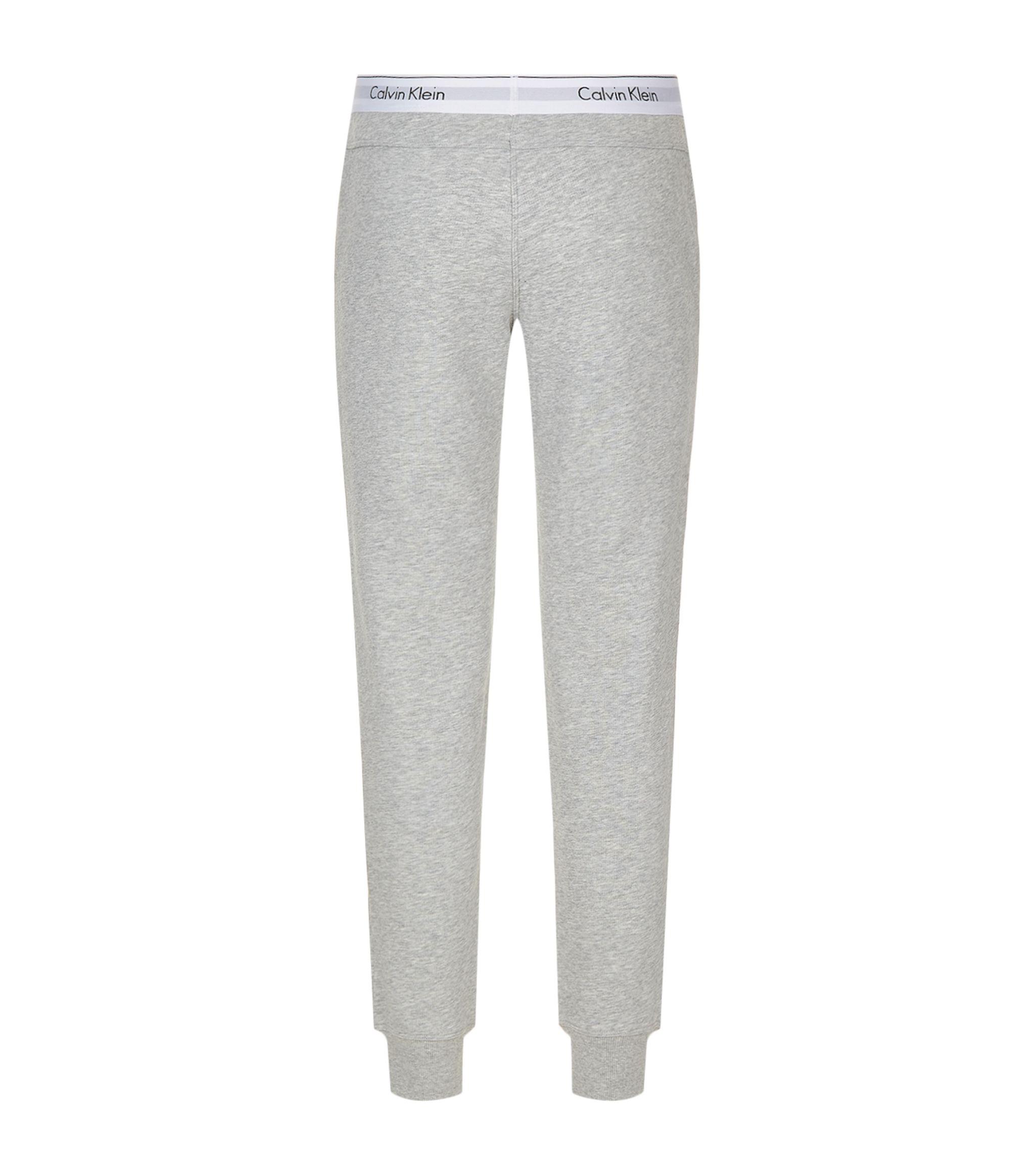 Calvin Klein Logo Waistband Sweatpants in Gray | Lyst