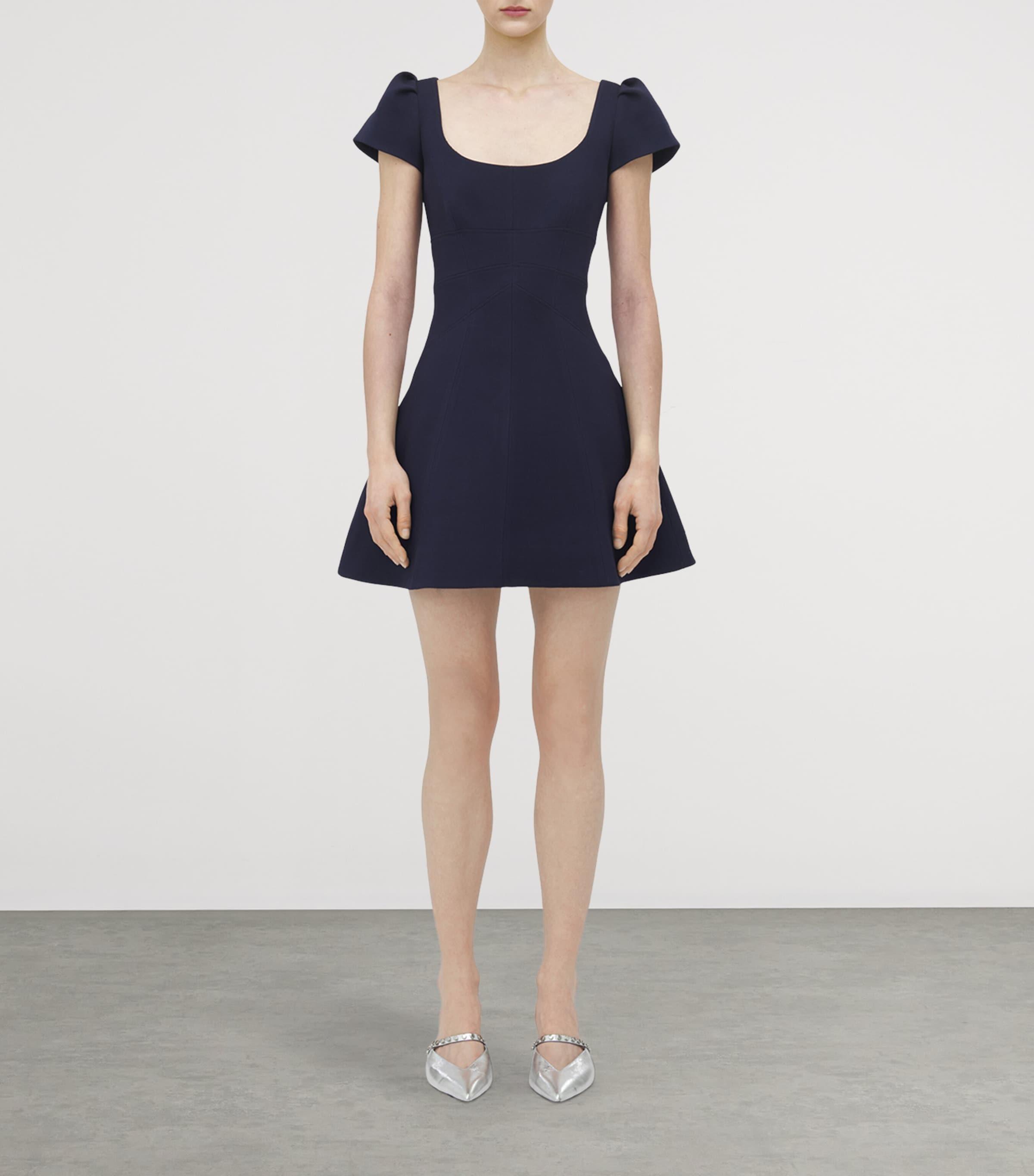 アレキサンダーマックイーン Alexander McQueen Wool Mini Dress 27563007_57392526_600.jpg