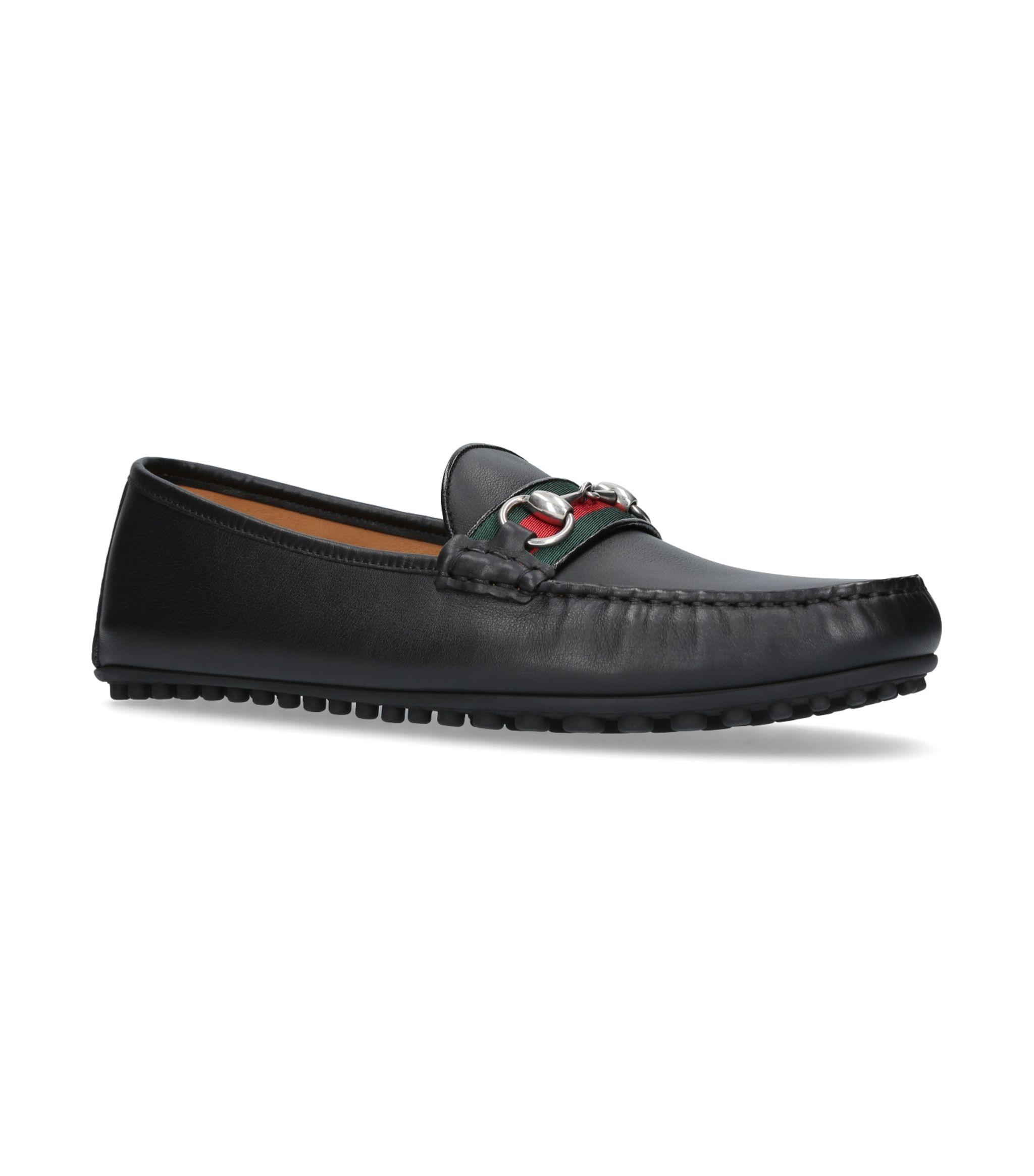 Gucci Kanye Leather Driving Shoes in Black for Men - Save 15% - Lyst