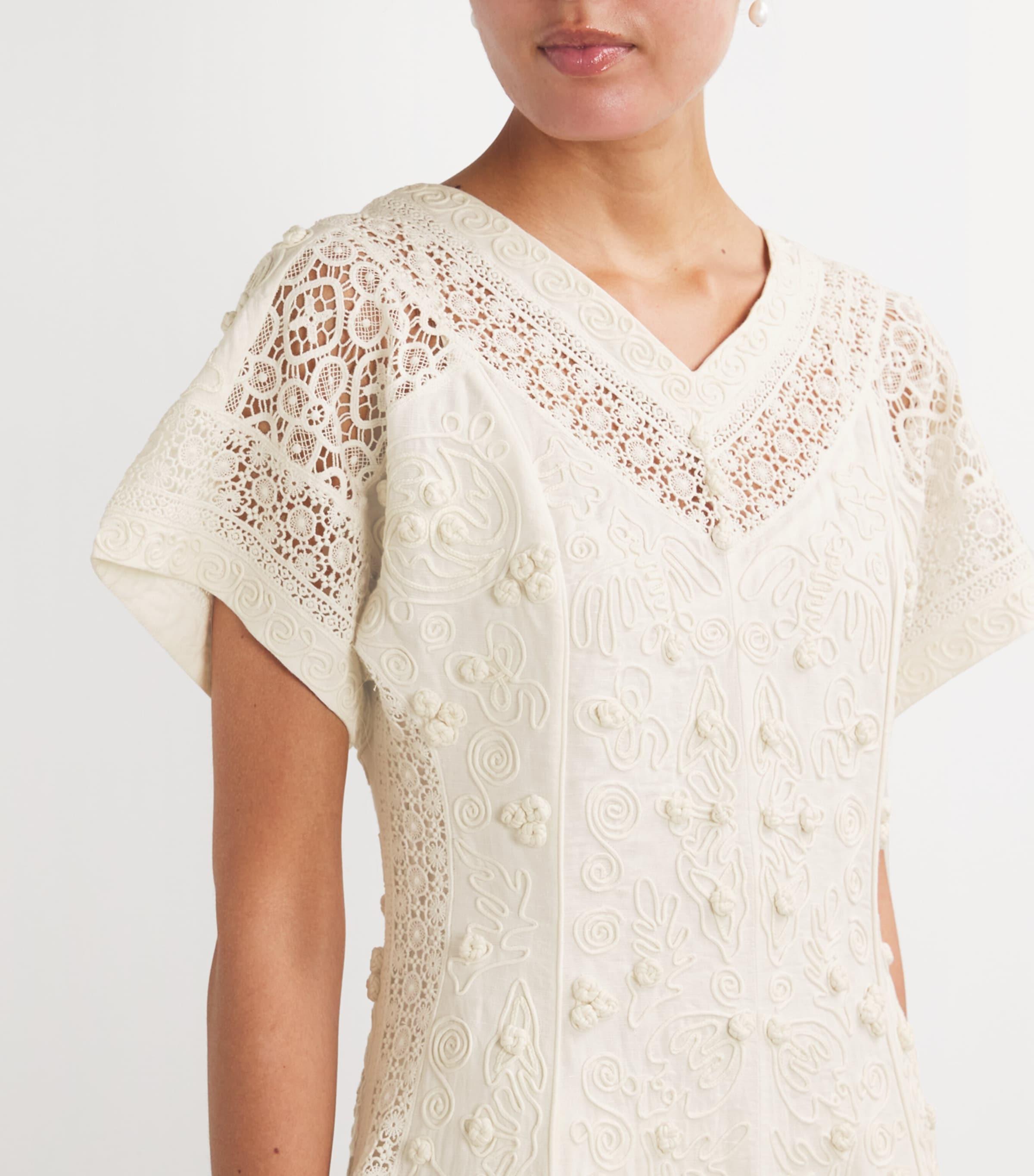 sachin and babi light blue dress Tory Burch Embroidered Dresses for Women for sale main image 0
