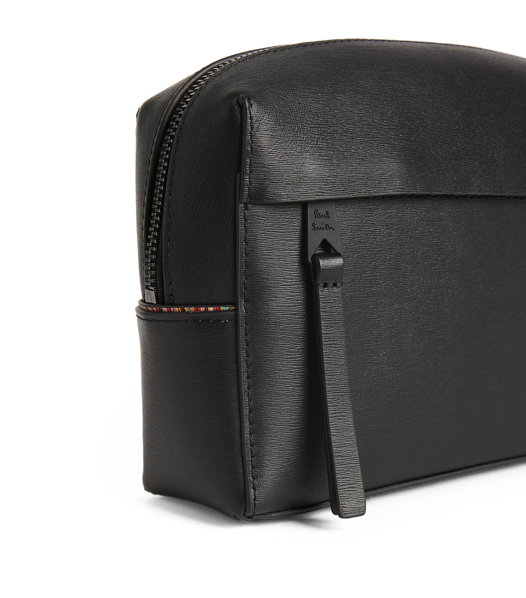 Paul Smith Leather Washbag in Black for Men | Lyst