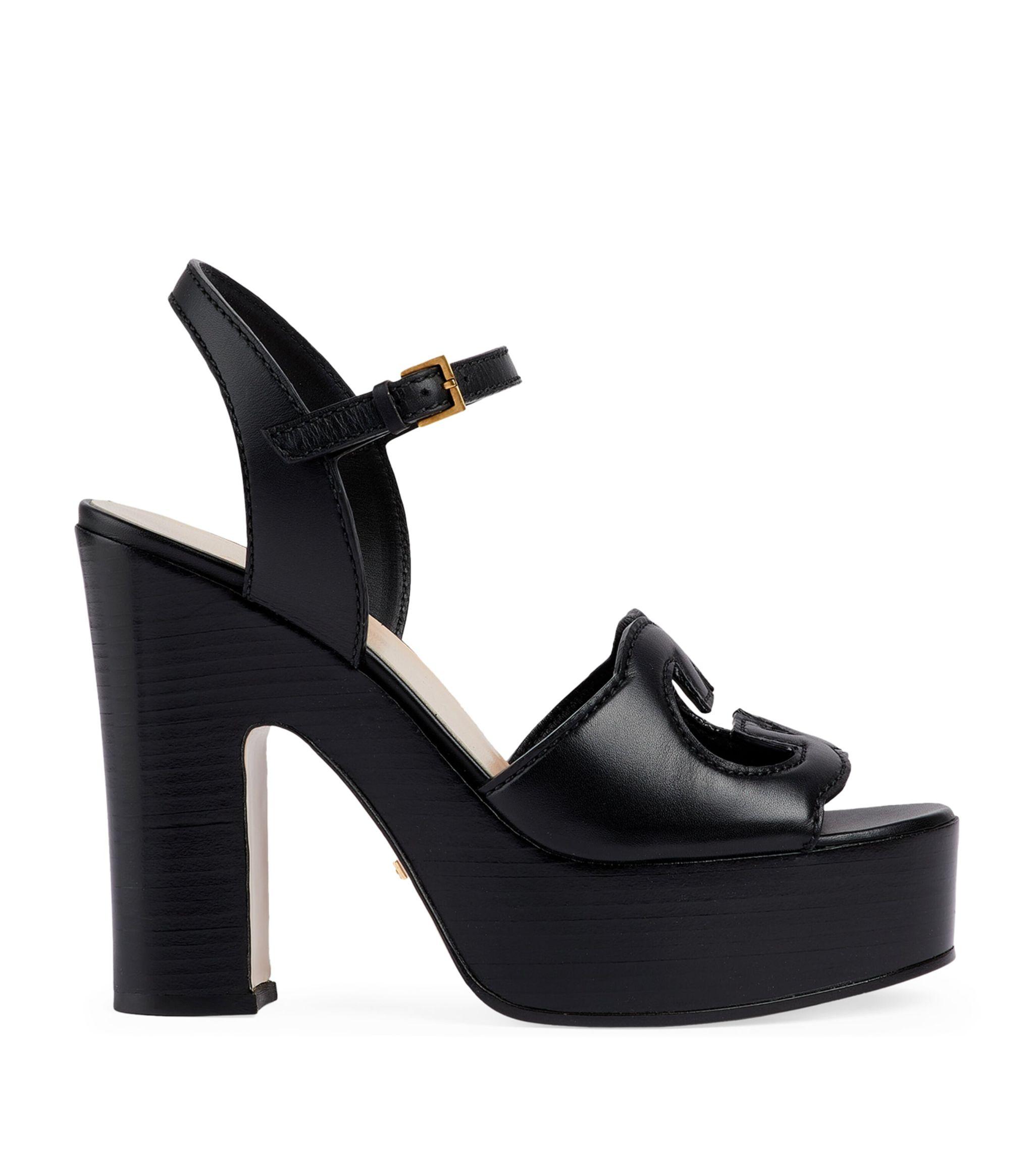 サンダル・ミュール Interlocking G Cutout Platform Sandals Gucci Women's Interlocking G Cutout Platform Sandals