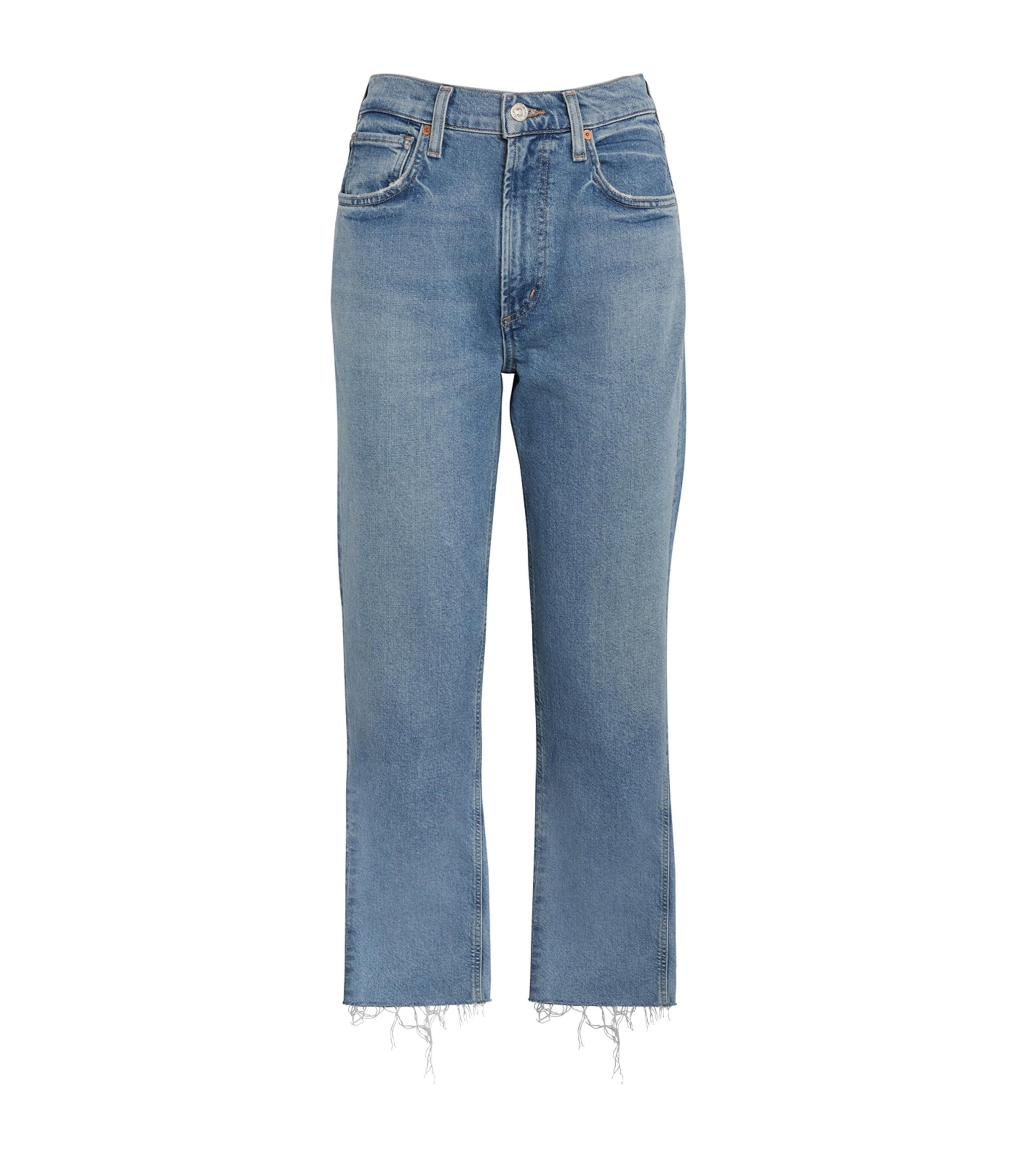 Citizens of Humanity Cropped Daphne High-rise Stovepipe Jeans in Blue ...