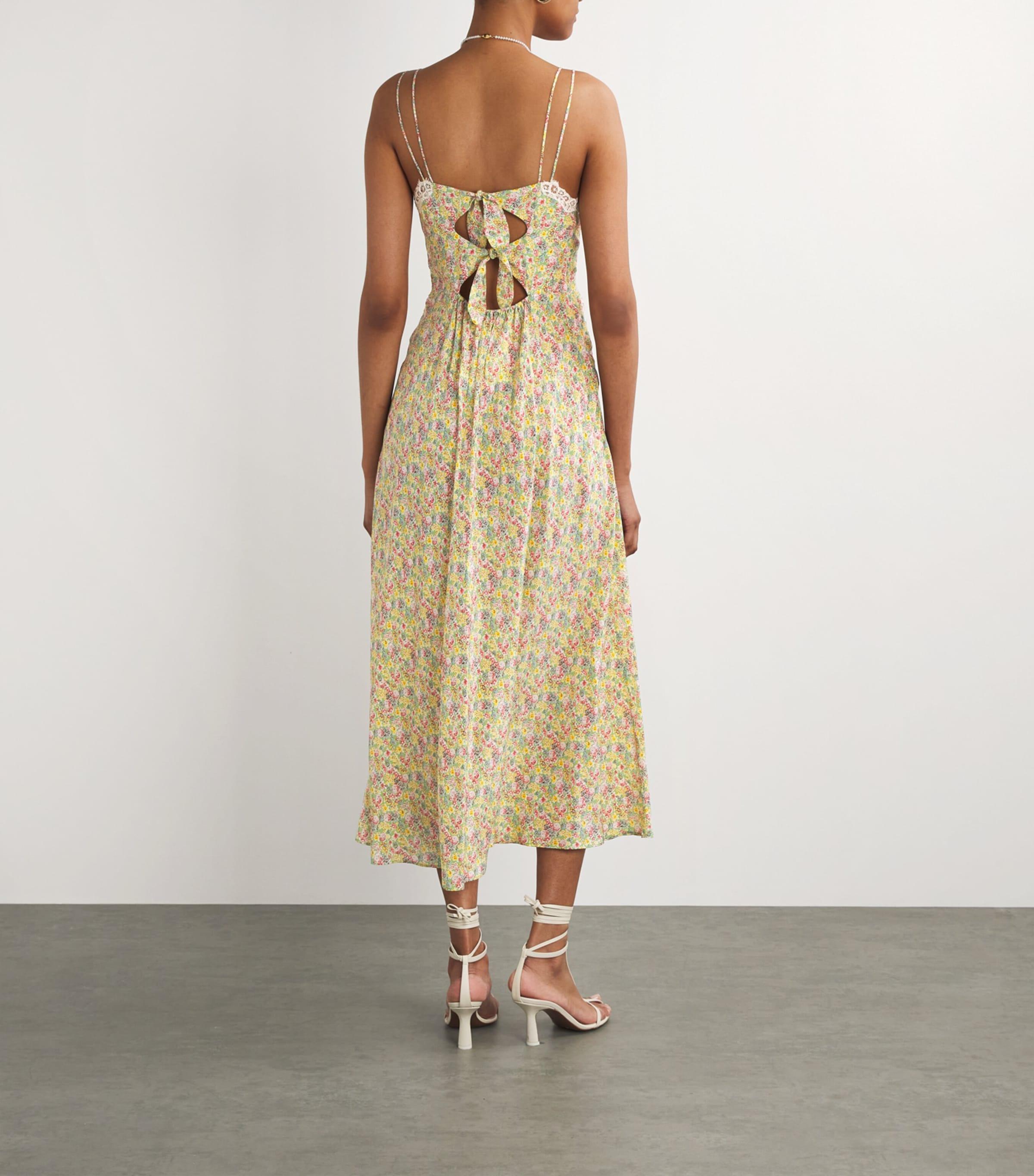 venus vintage floral midi dress HOUSE OF CB 'Venus' Vintage Floral Midi Dress green corset style NWOT size XL