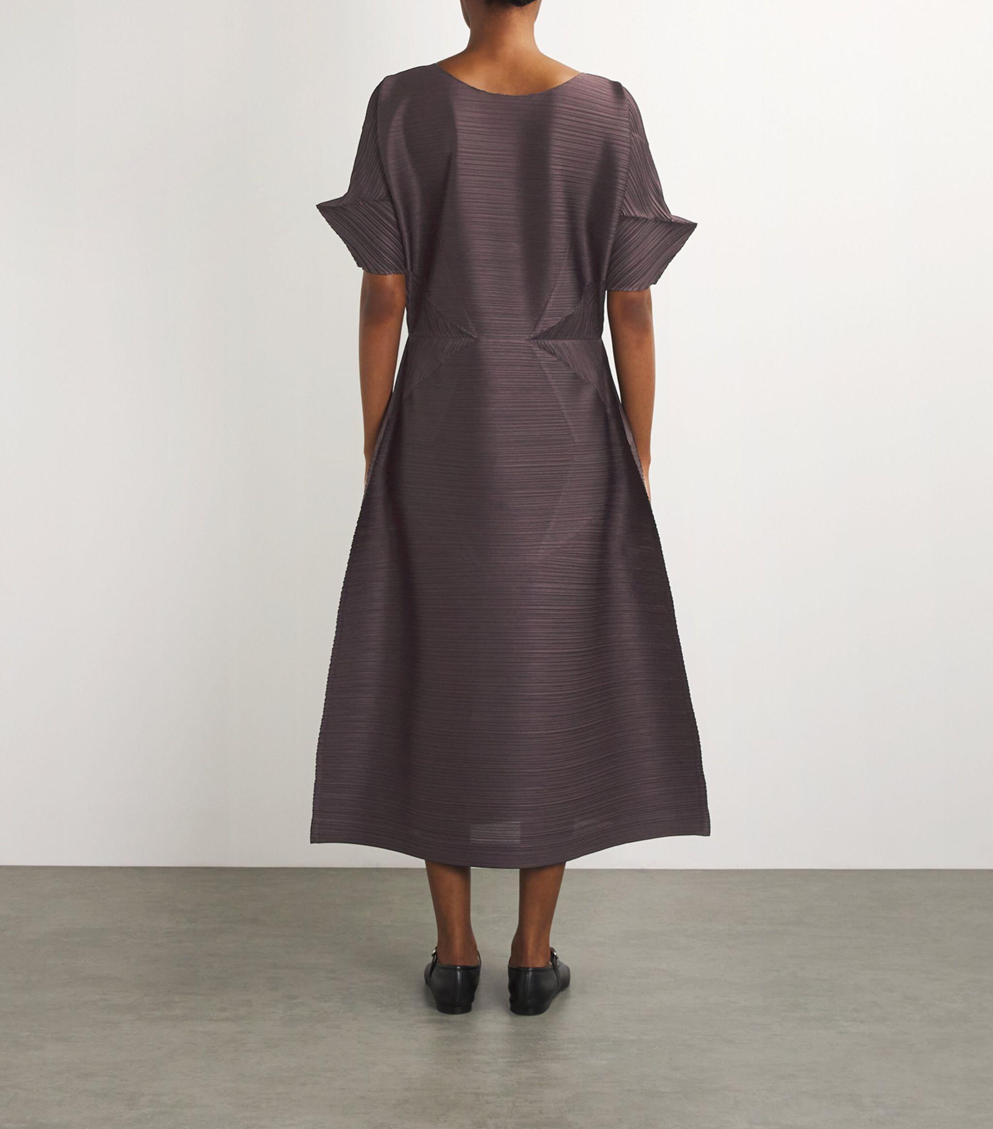 Pleats Please Issey Miyake Pleated Chili Peppers Dress in Pleats Please Issey Miyake Pleated Chili Peppers Dress in