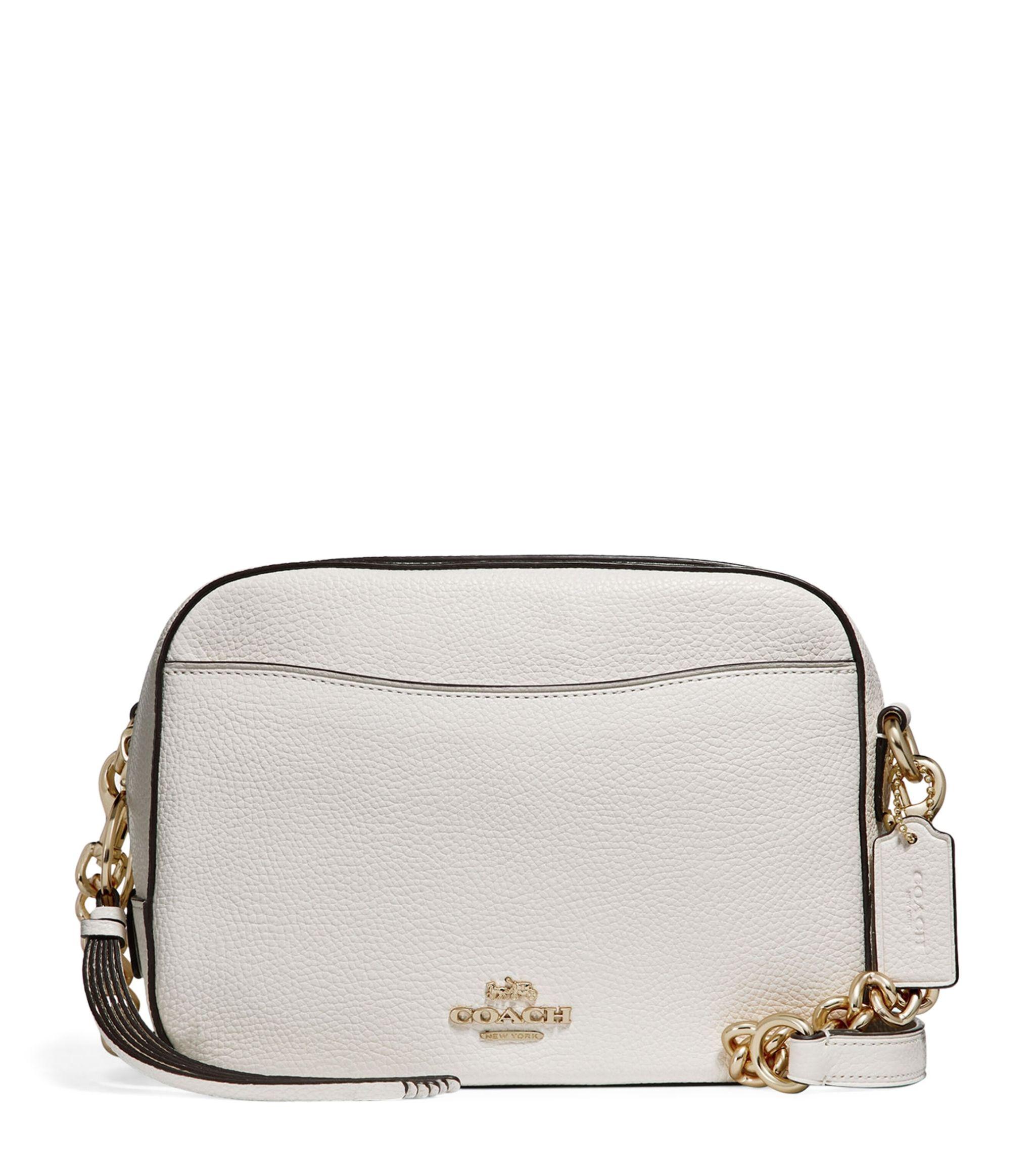 coach mini camera bolsa white