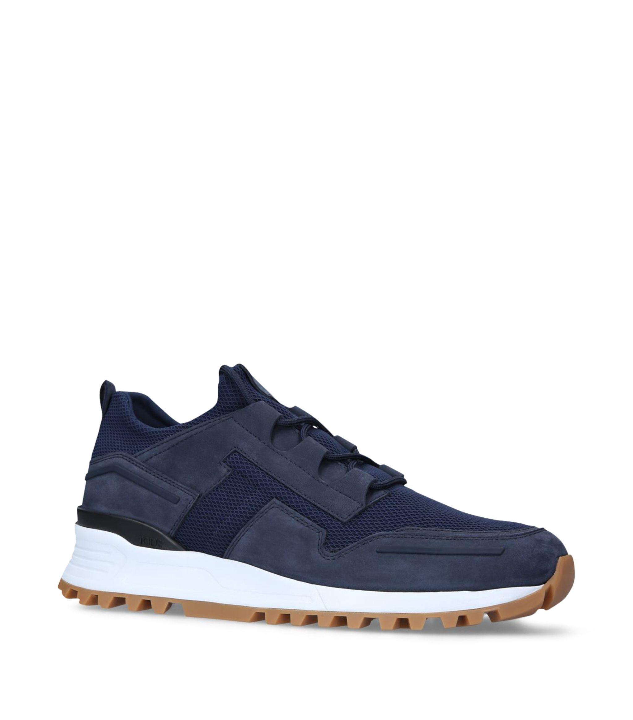 Tod's Leather Sportivo 98 Sneakers in Blue for Men - Lyst