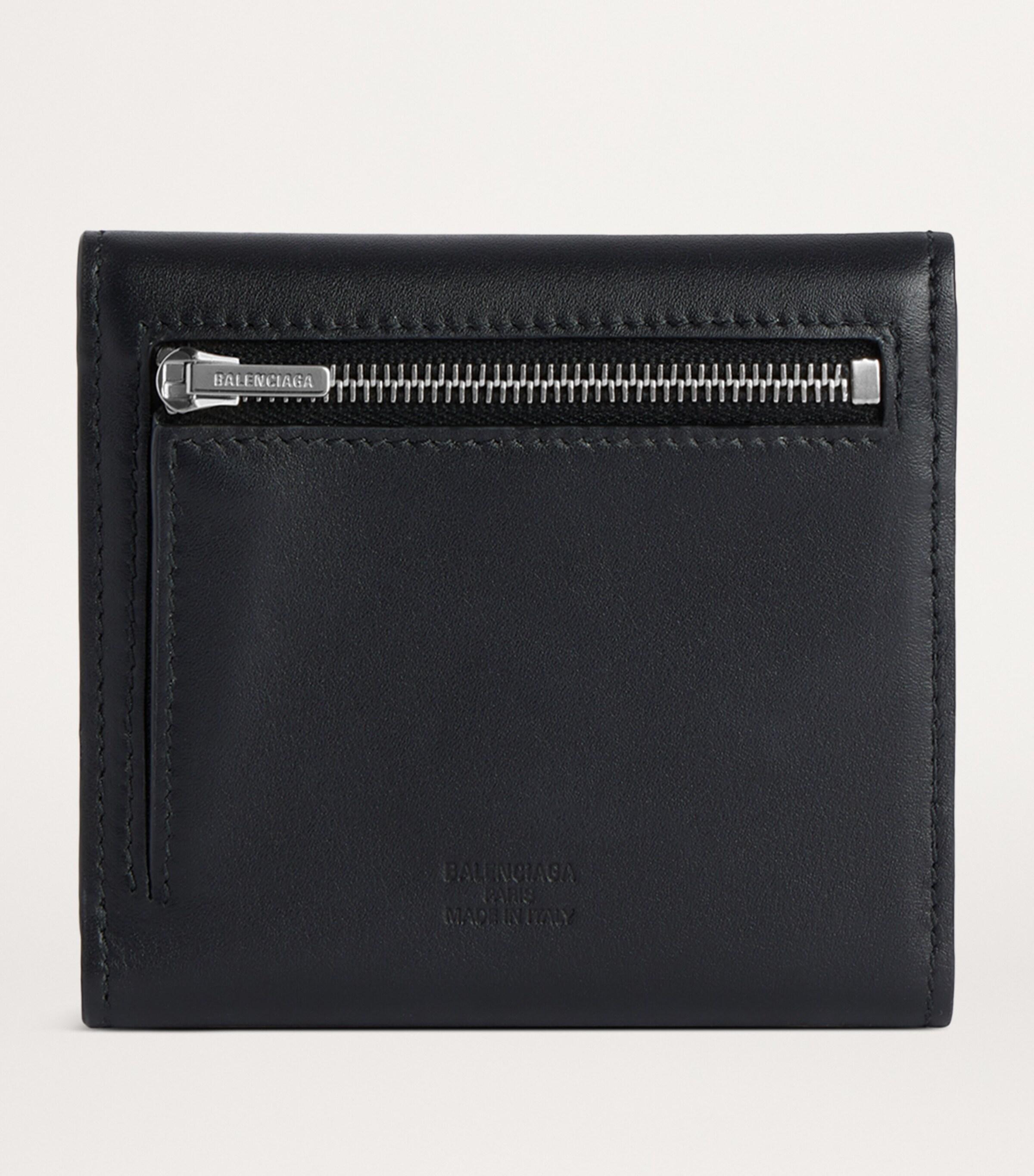 Balenciaga Mini Leather Rodeo Wallet in Black for Men | Lyst