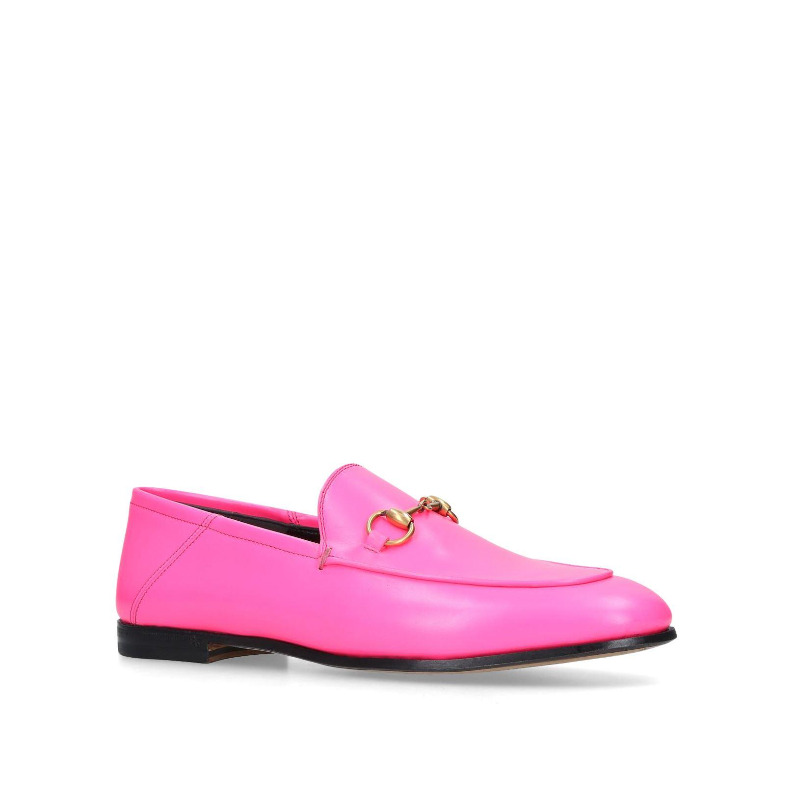 Gucci Leather Brixton Loafers in Pink - Lyst