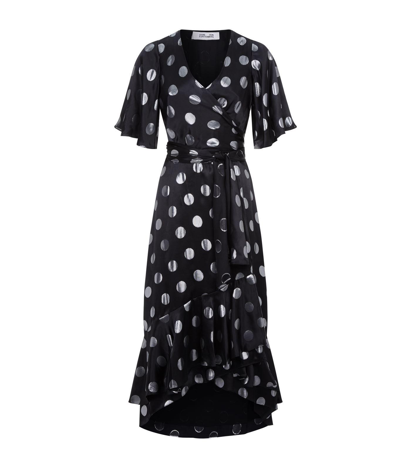 sareth dot wrap dress