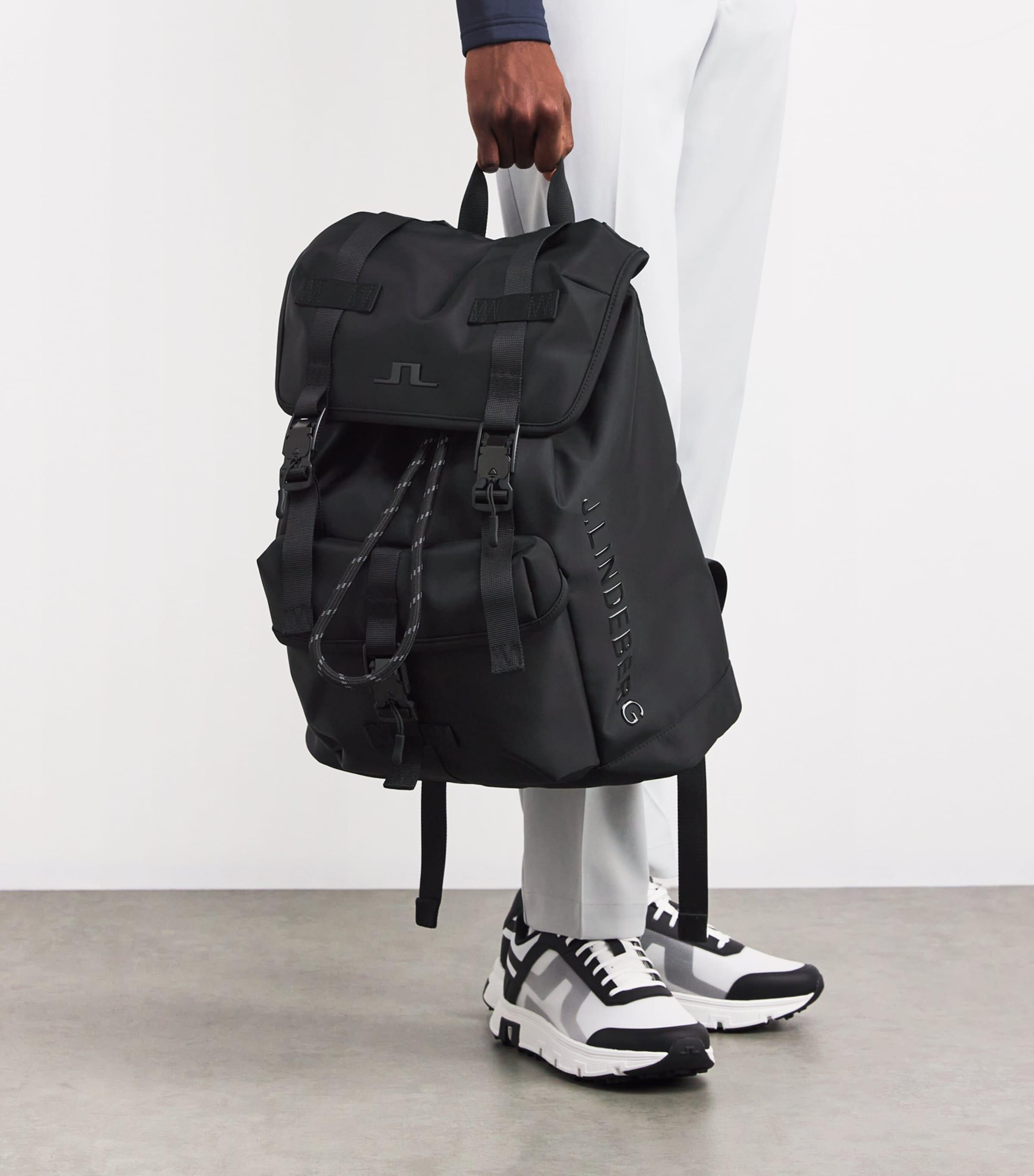 J.Lindeberg Logo Waterford Backpack in Black for Men | Lyst