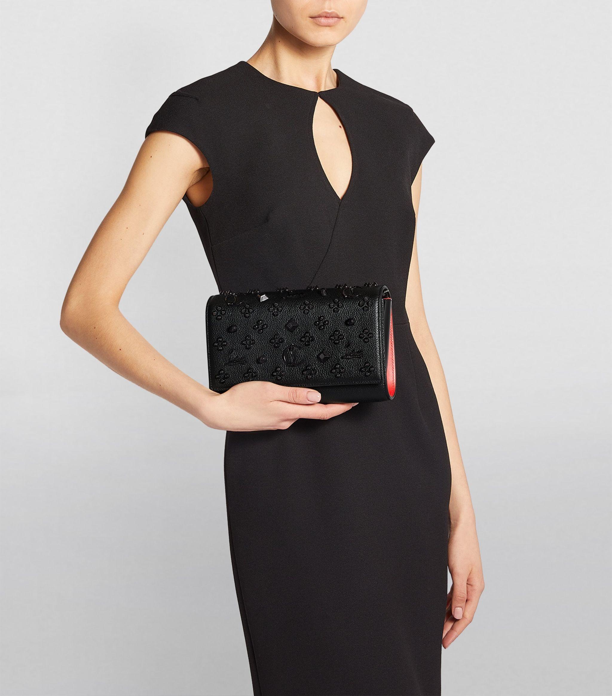 Christian Louboutin Paloma Clutch Bag in Black | Lyst