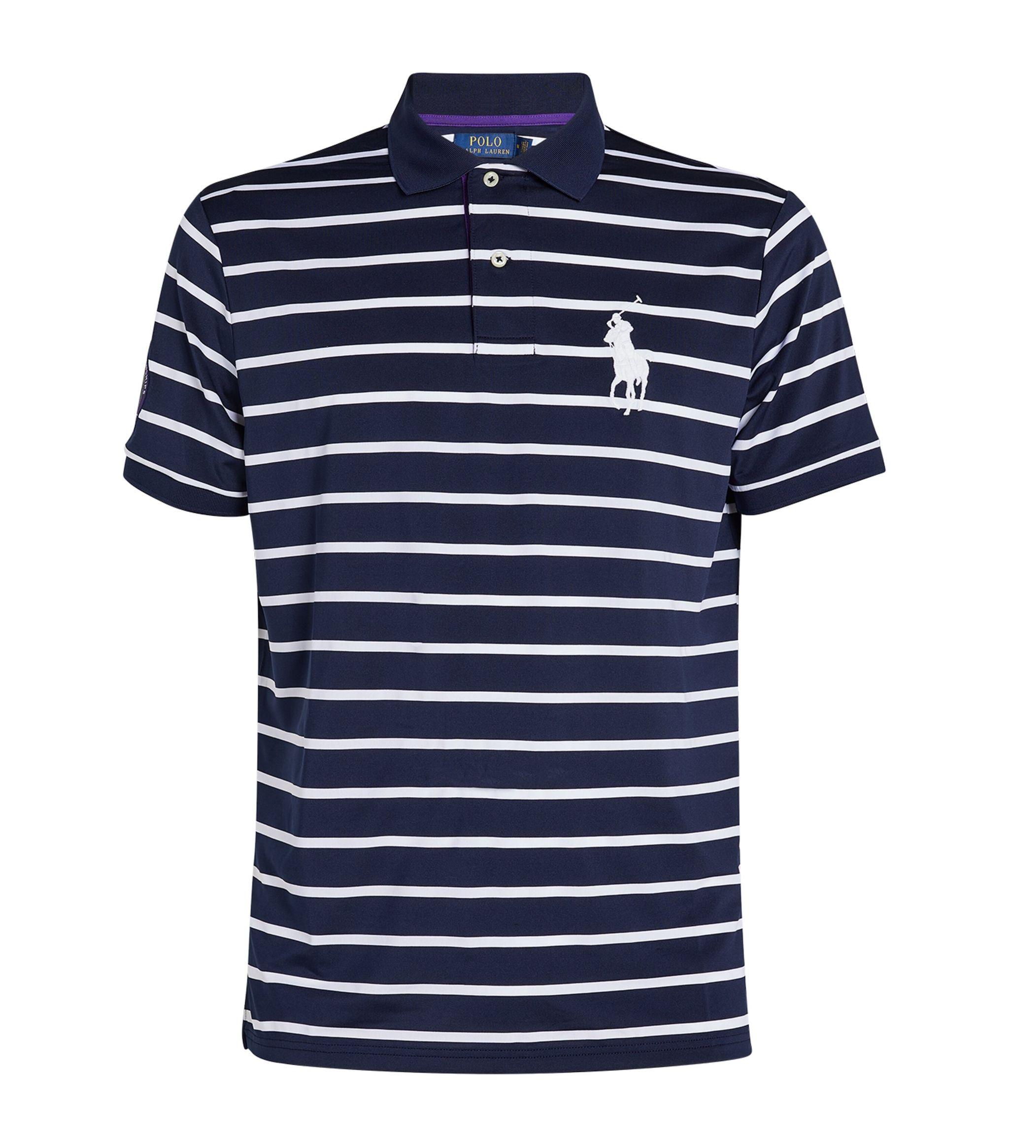 Polo Ralph Lauren Cotton X Wimbledon Striped Polo Shirt in Navy (Blue ...