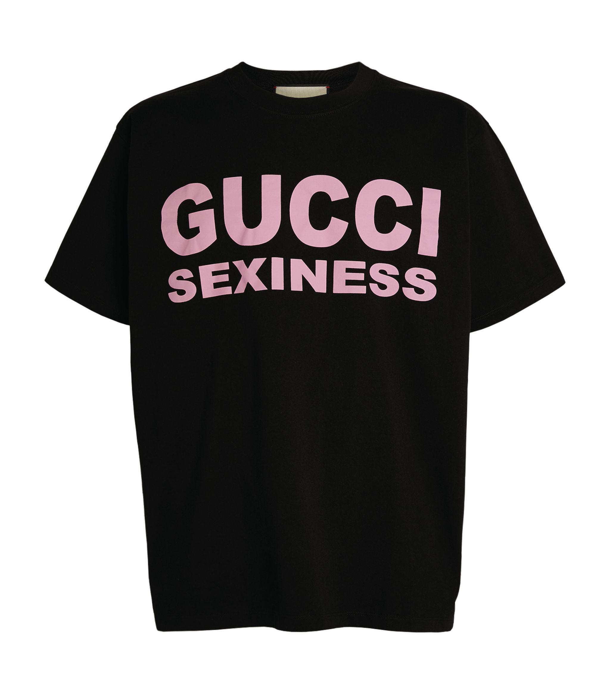 Gucci Cotton Sexiness Logo T-shirt in 