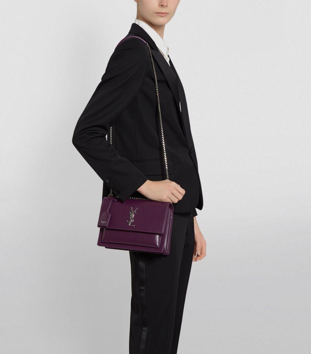 Saint Laurent Medium Sunset Shoulder Bag in Purple | Lyst