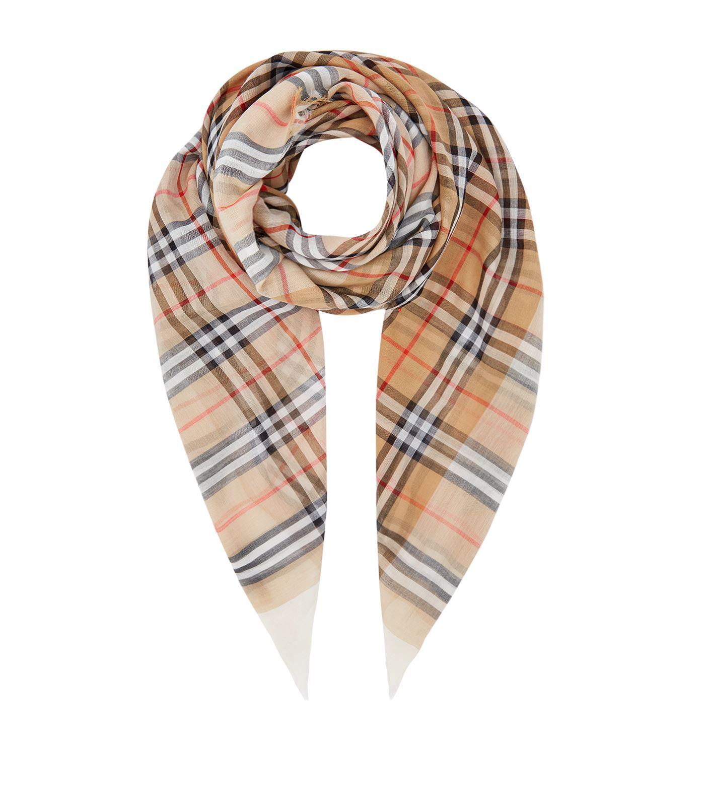 burberry print scarf