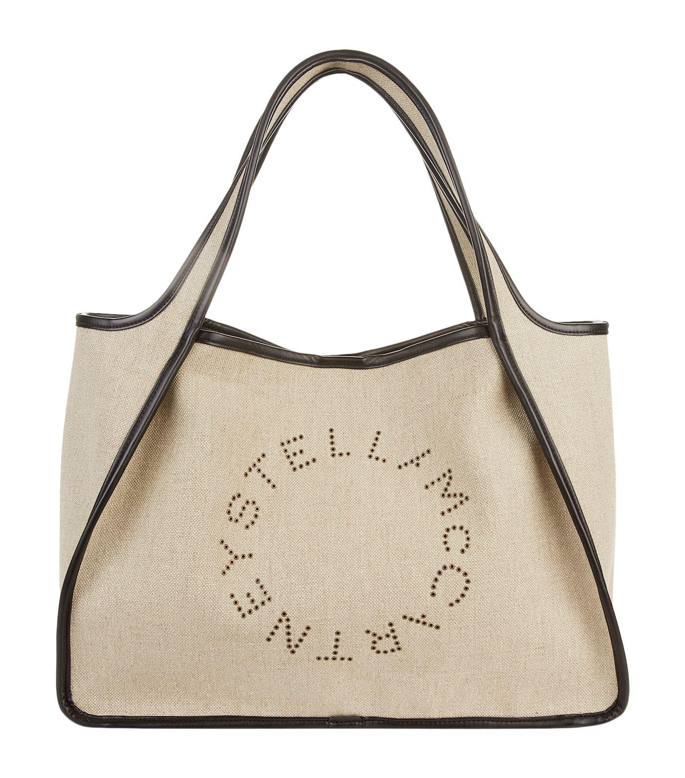 Stella McCartney Canvas Tote Bag in Natural | Lyst