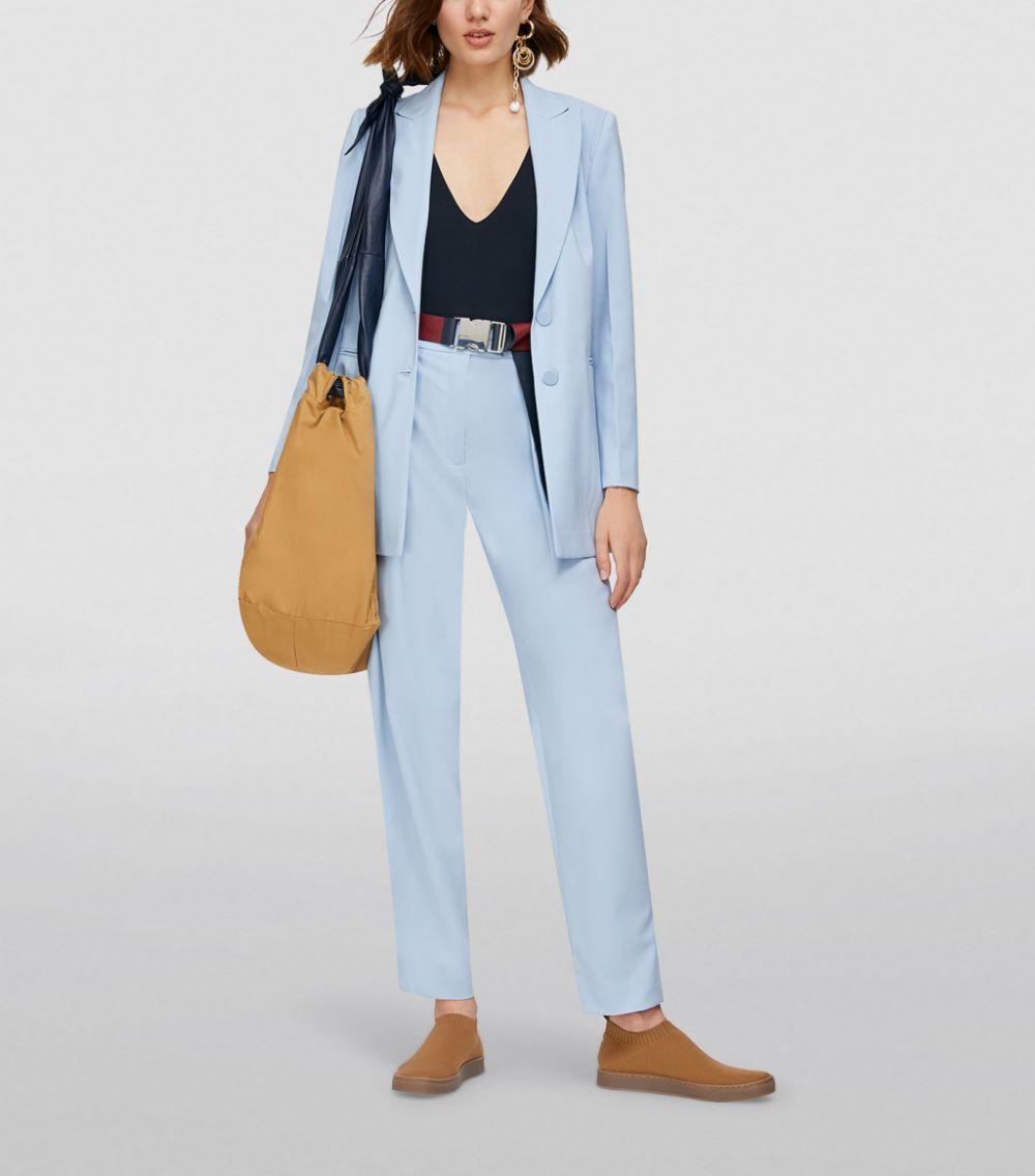MAX\u0026Co. Folgaria Wool-blend Blazer in Blue | Lyst