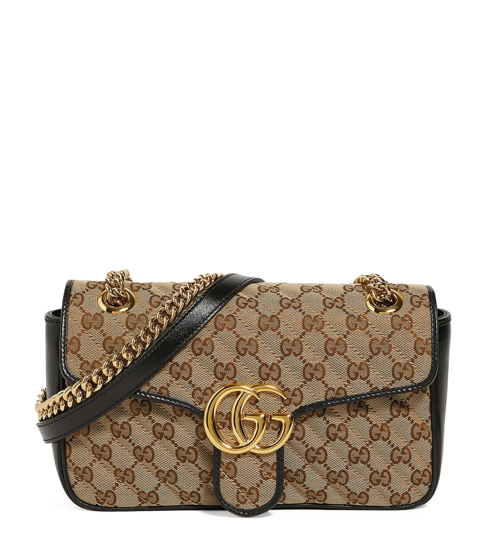 Gucci Marmont Mini GG Canvas & Leather Shoulder Bag - Save 41% | Lyst
