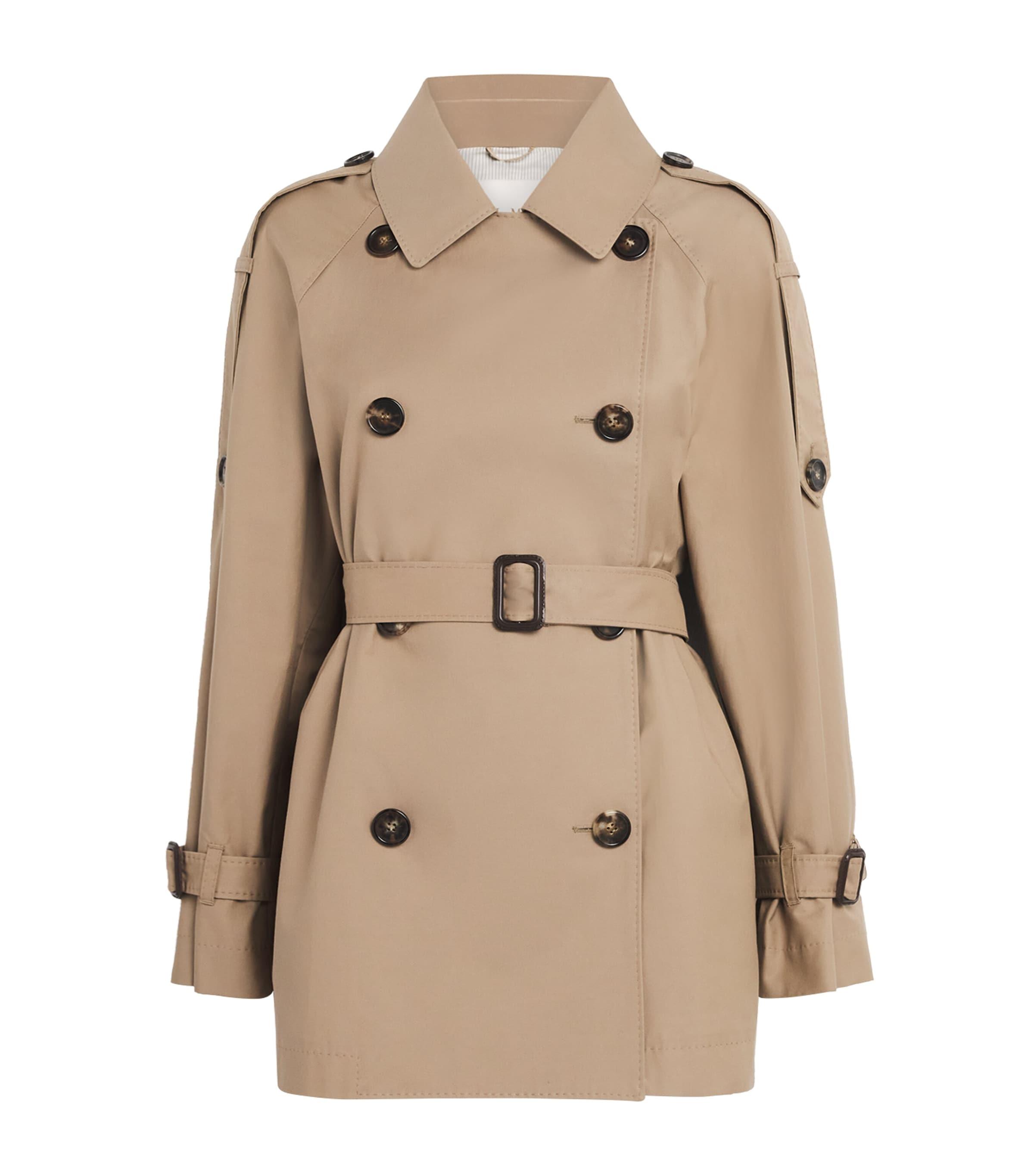 トレンチコート Max Mara Collarless Double-Breasted Jim Trench Coat Trench coats female | Max Mara