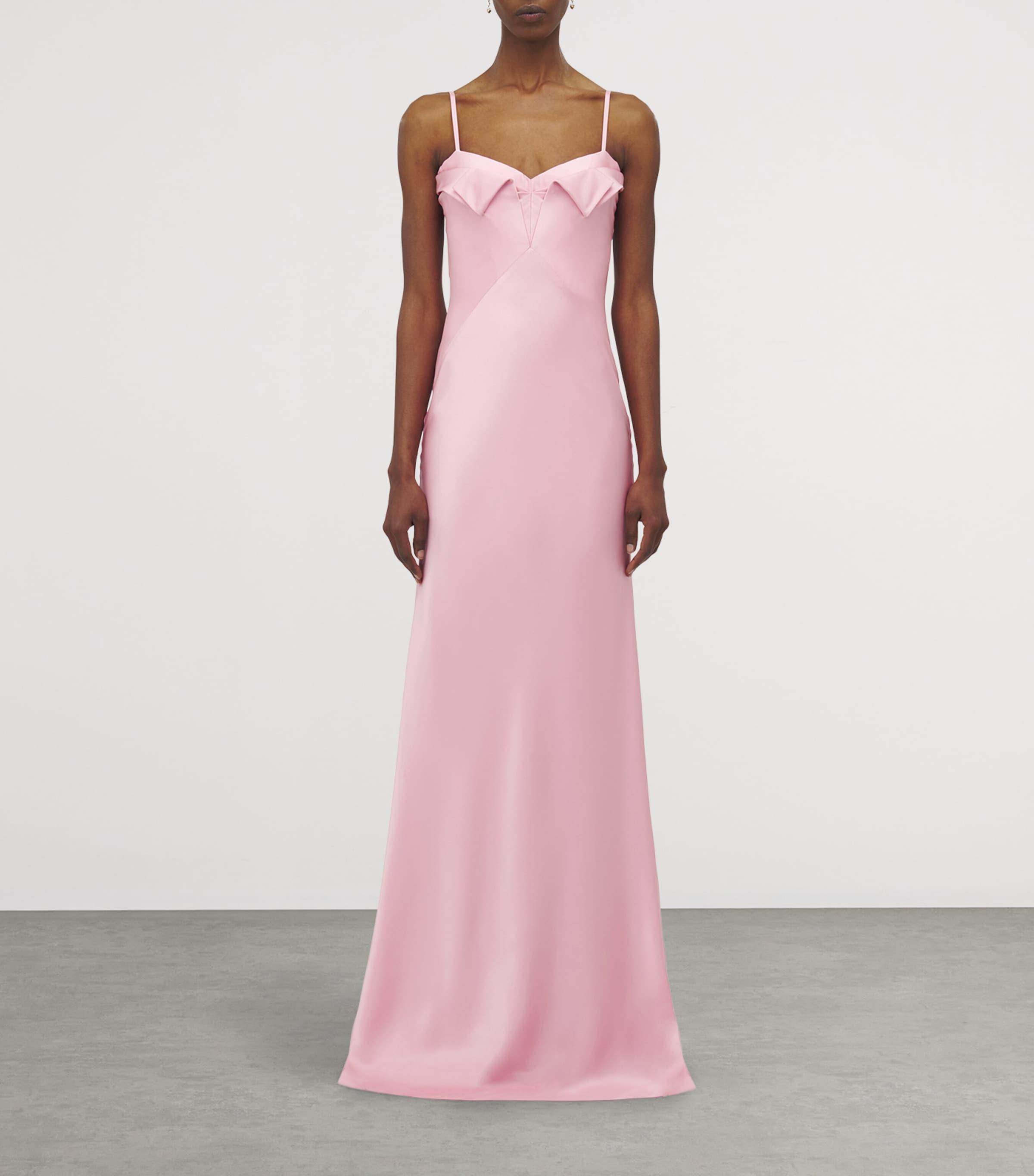 【Alexander McQueen】★bow-detail maxi slip dress Alexander McQueen Bow Detail Dress, Size 36 IT
