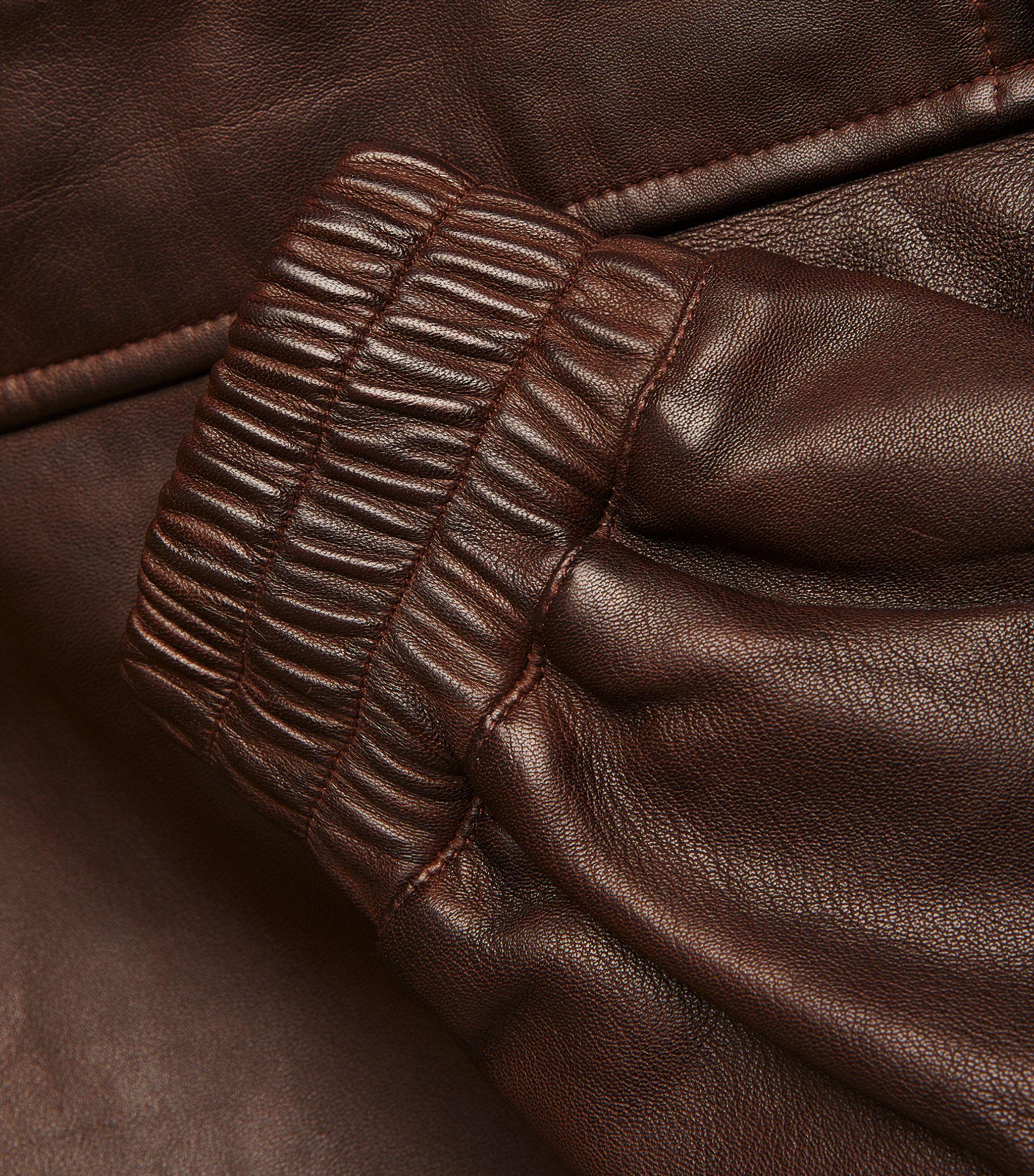 Studio Nicholson Leather Bomber Jacket in Brown for Men | Lyst Studio Nicholson Leather Bomber Jacket in Brown for Men | Lyst