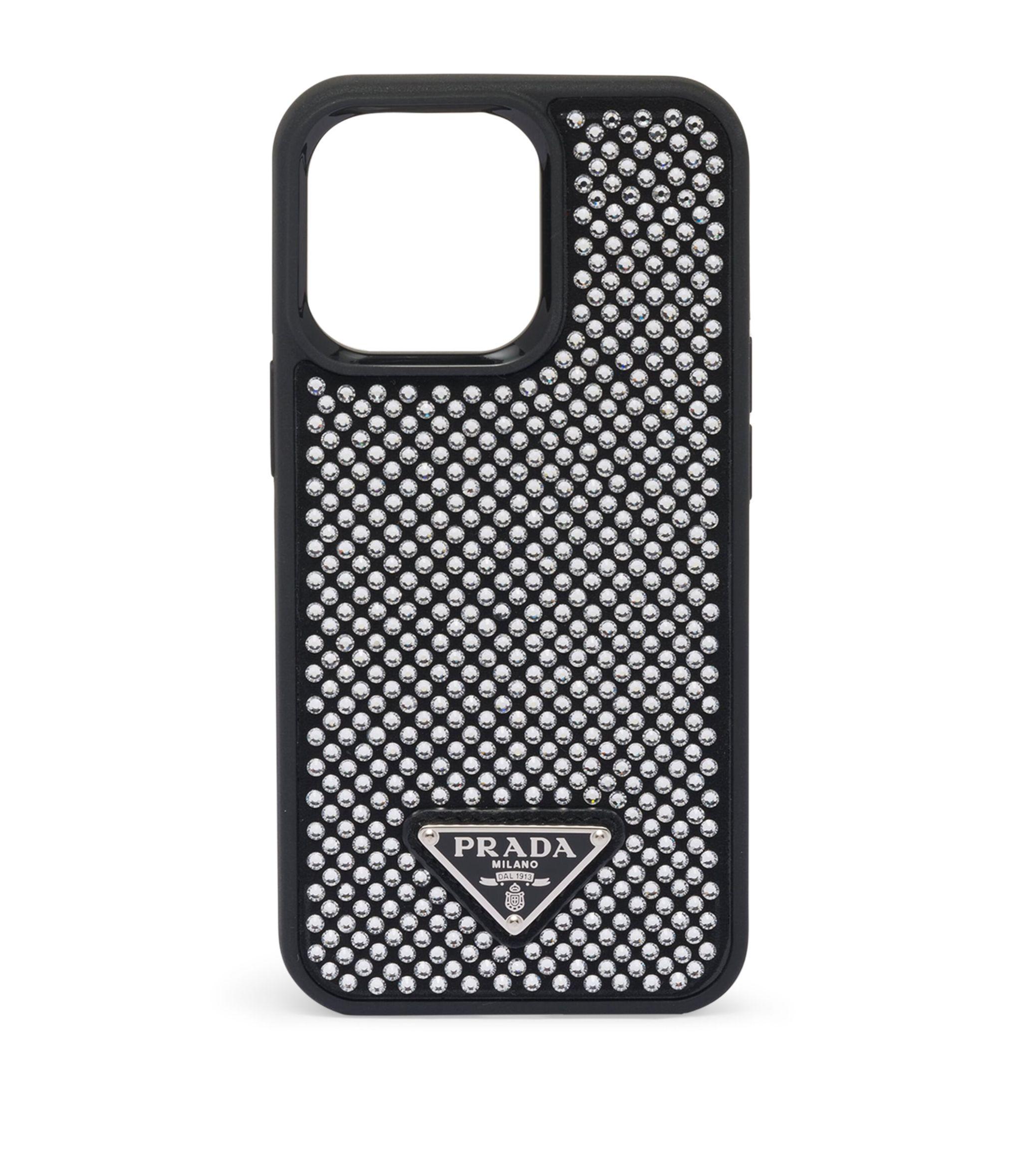 Prada Crystal-embellished Iphone 13 Pro Case in Black | Lyst UK Prada Crystal-embellished Iphone 13 Pro Case in Black | Lyst UK