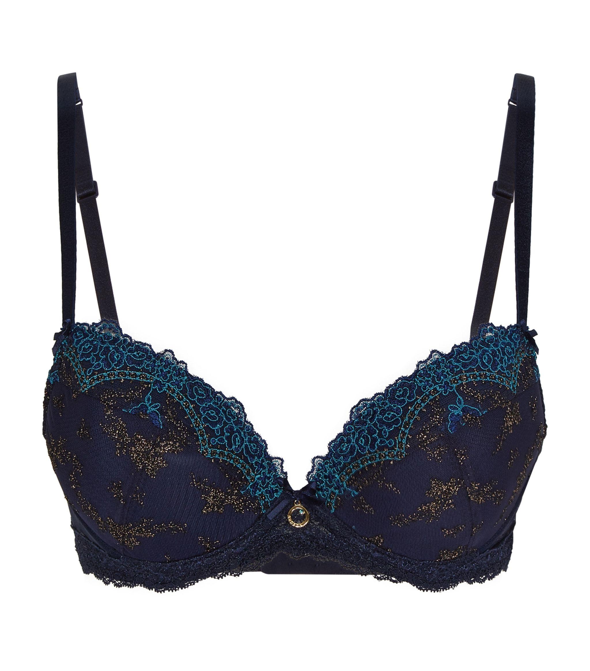 Aubade Scallop Lace Plunge Bra in Navy (Blue) Save 46 Lyst