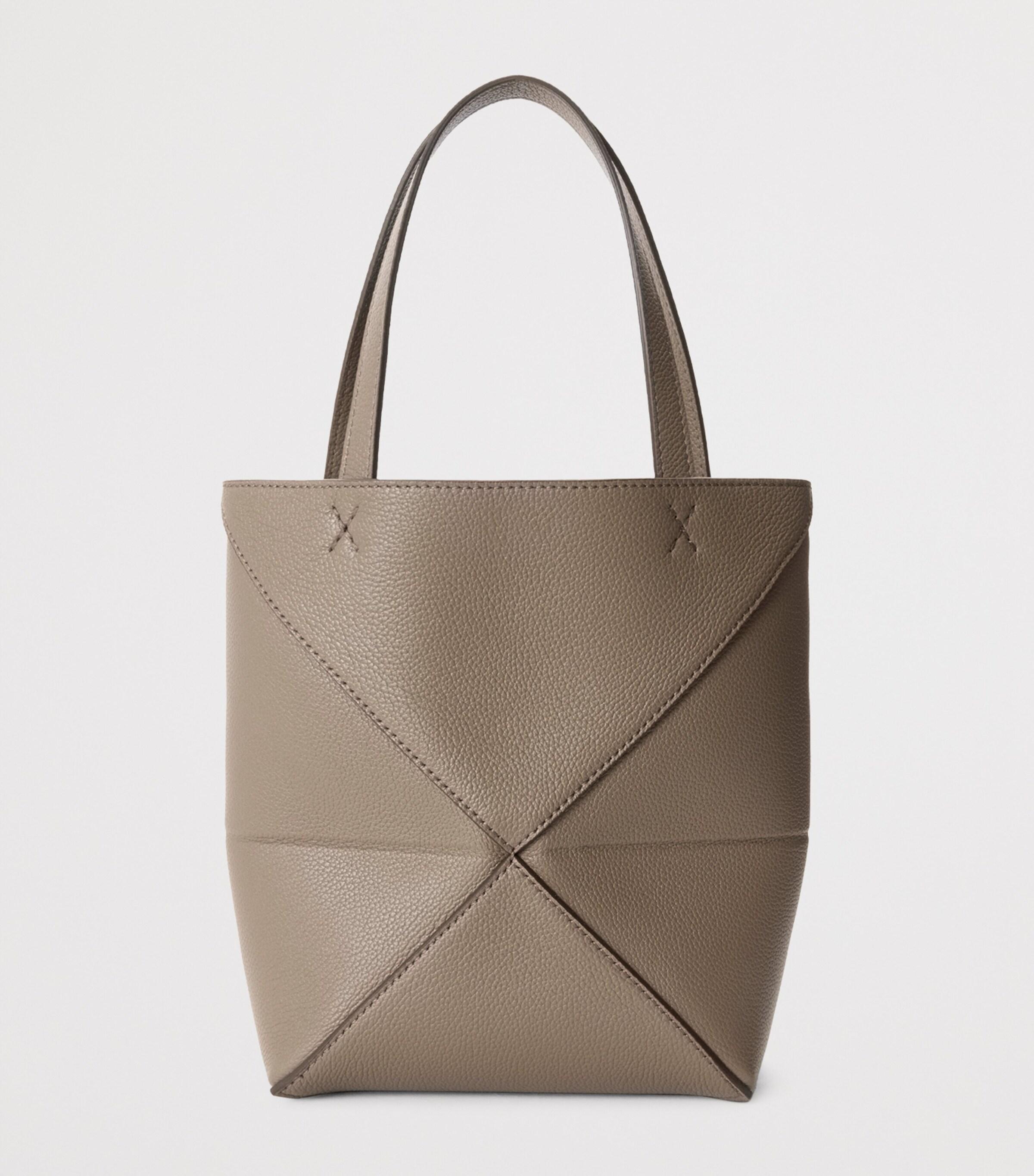 LOEWE ロエベ 24FW EXCRUGER CARD FONT LARGE CANVAS TOTE BAG XXL Puzzle Fold tote in canvas Multicolor - LOEWE